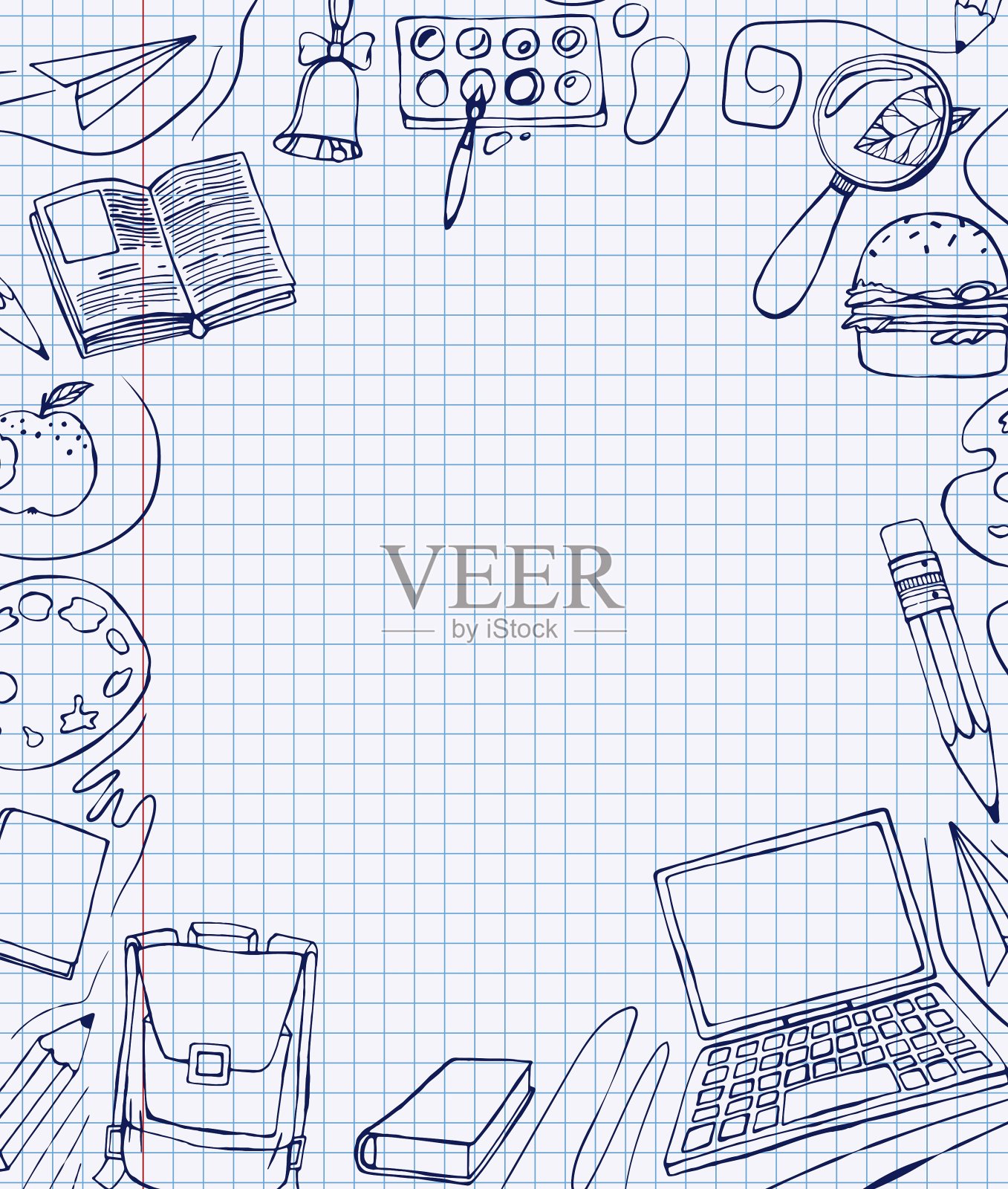 学校考卷05 A插画图片素材