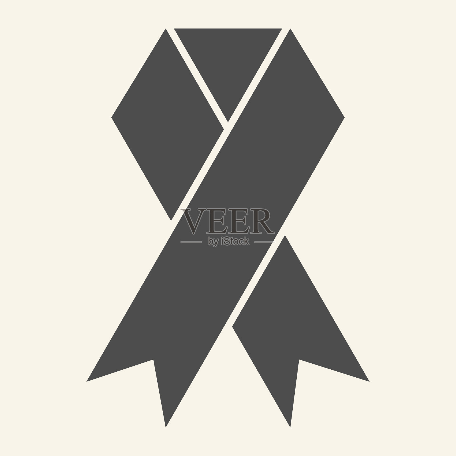 爱滋病胶带固体图标。艾滋病意识条纹象形文字风格的白底象形文字。世界艾滋病日标志的移动概念和网页设计。矢量图形。插画图片素材