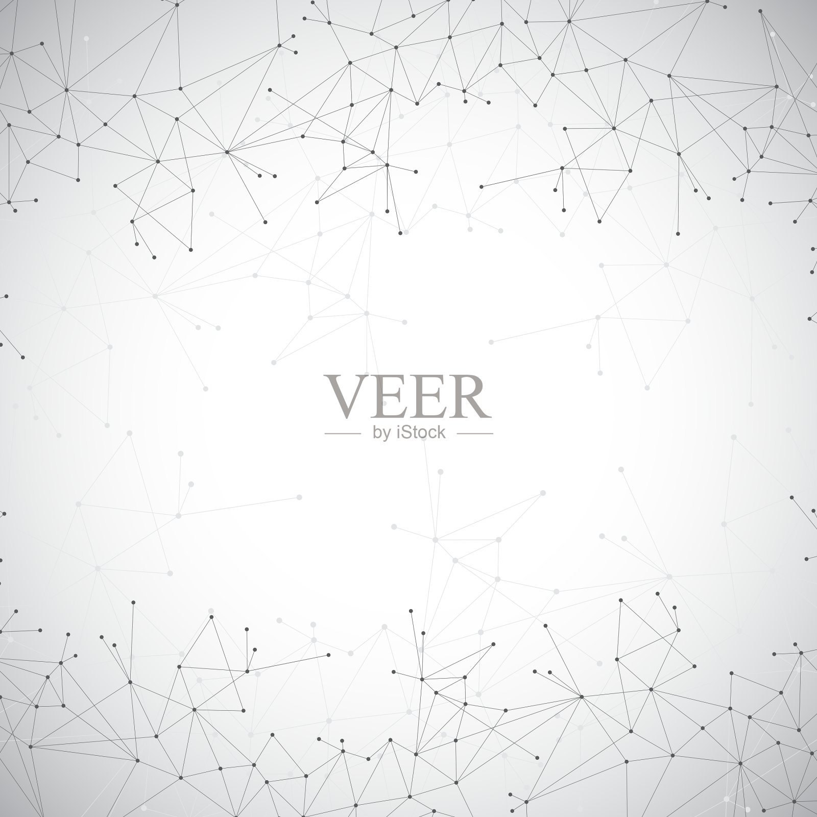 几何灰色背景分子和插画图片素材