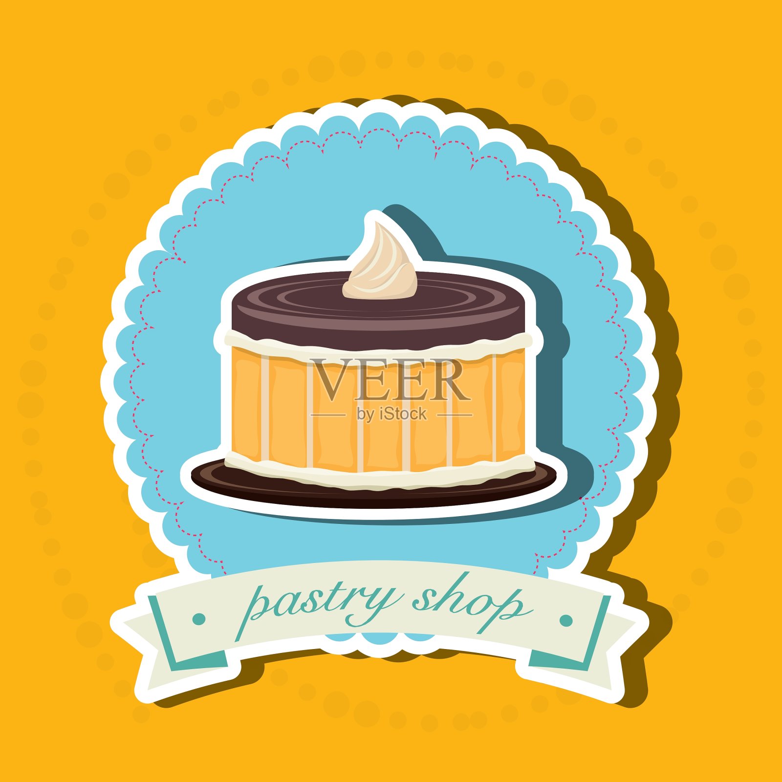 面包店车间设计插画图片素材