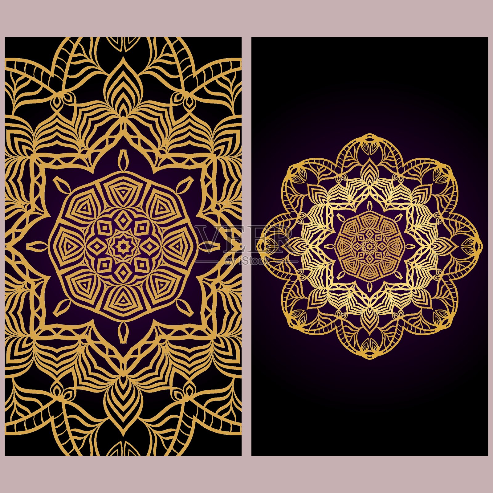 漂亮的金色背景插画图片素材