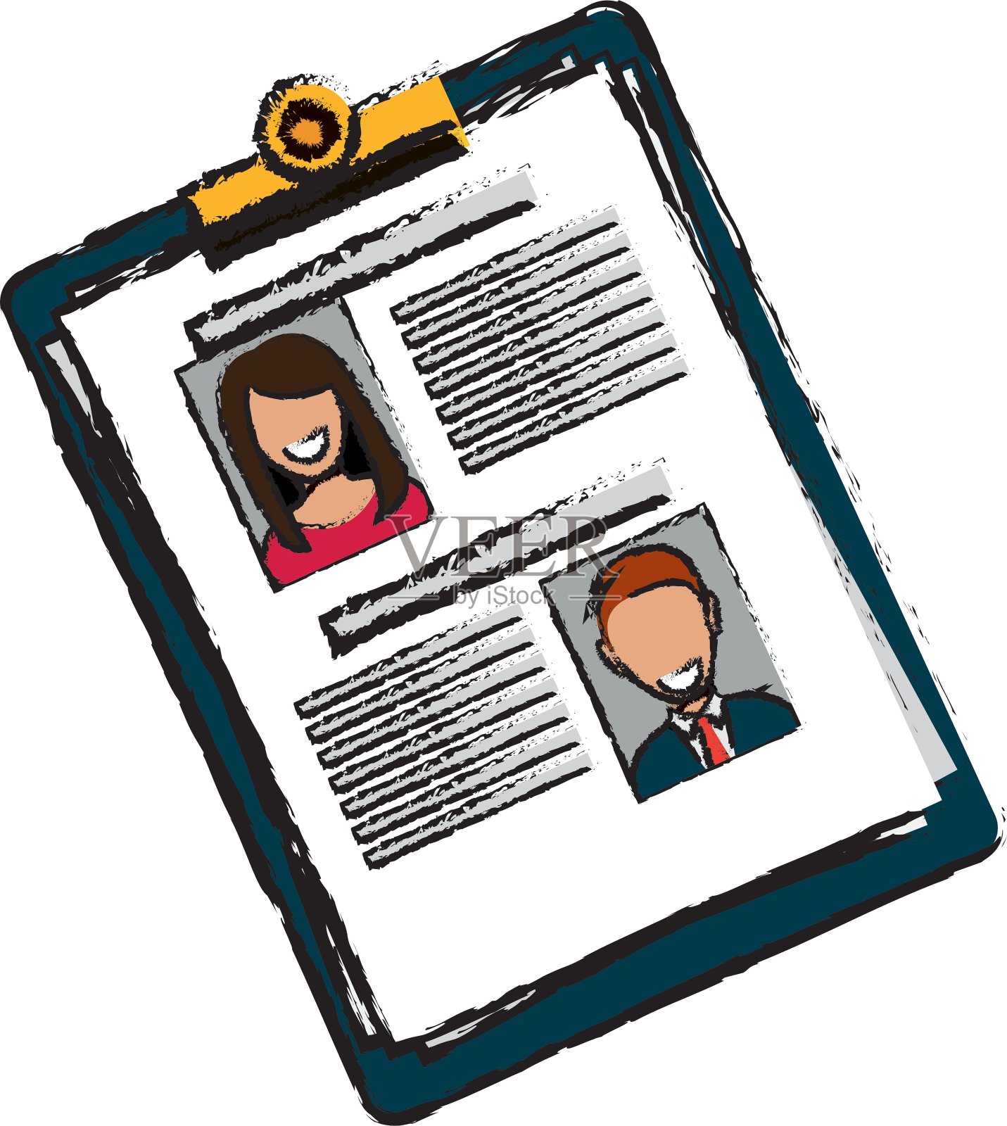 业务简历设计元素图片