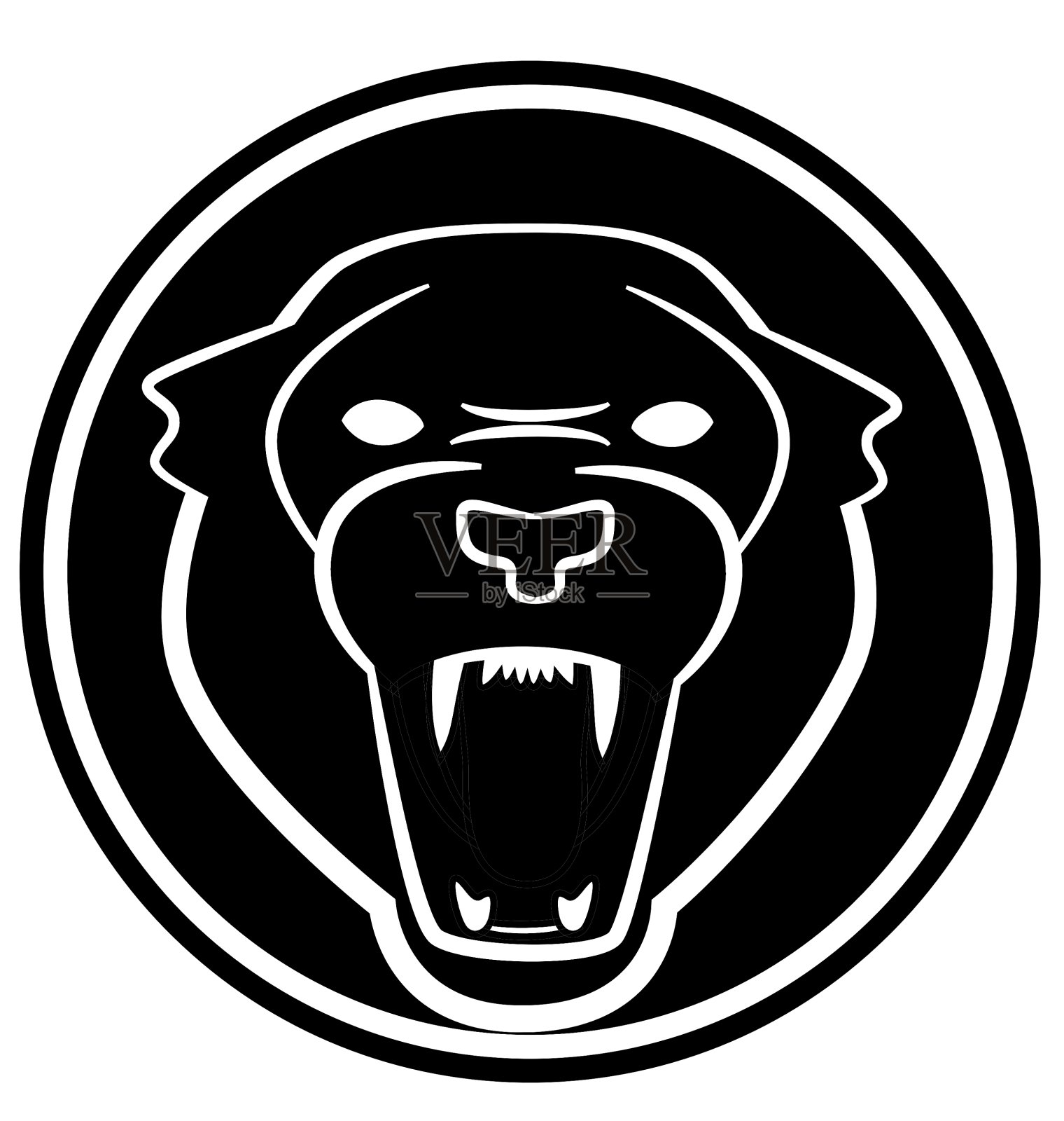 黑豹的象征插画图片素材