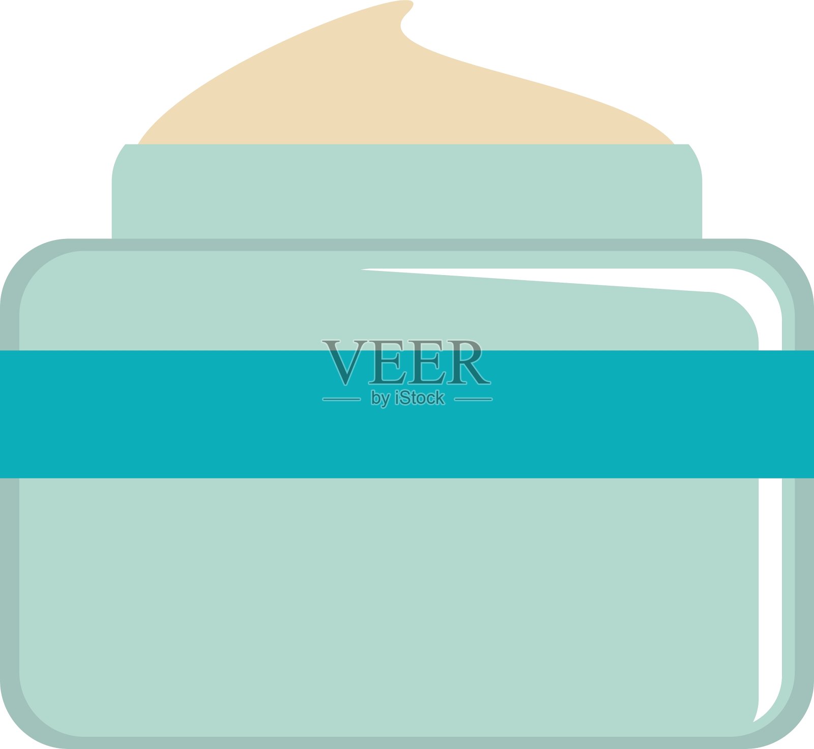 化妆和化妆品面霜图标插画图片素材