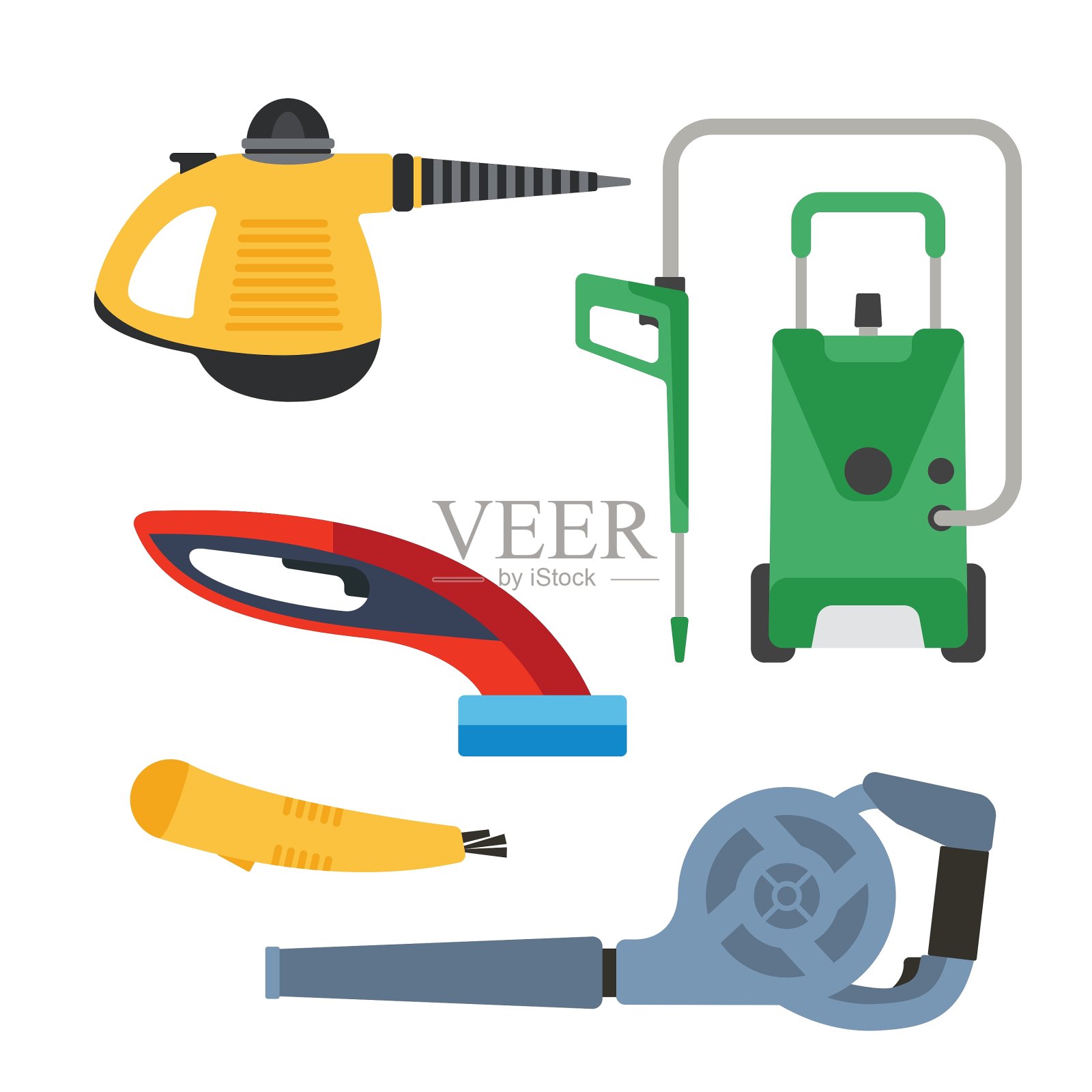 清洗设备设置设计元素图片