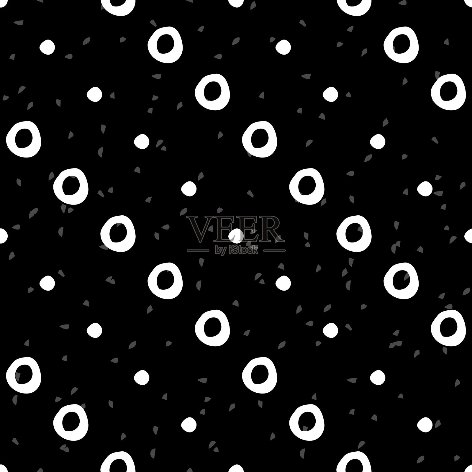 几何单色无缝图案插画图片素材