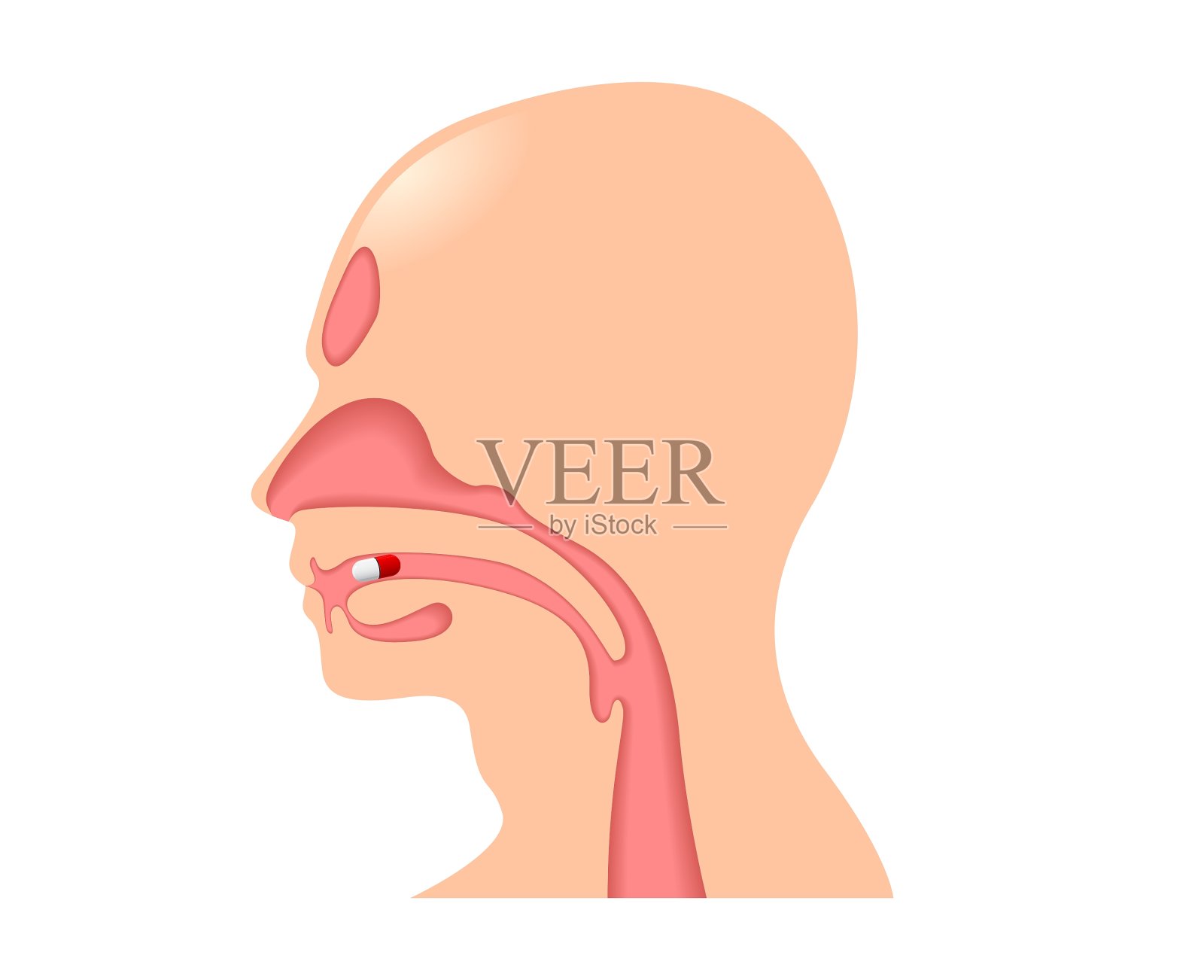 一个男人头部的剪影设计元素图片