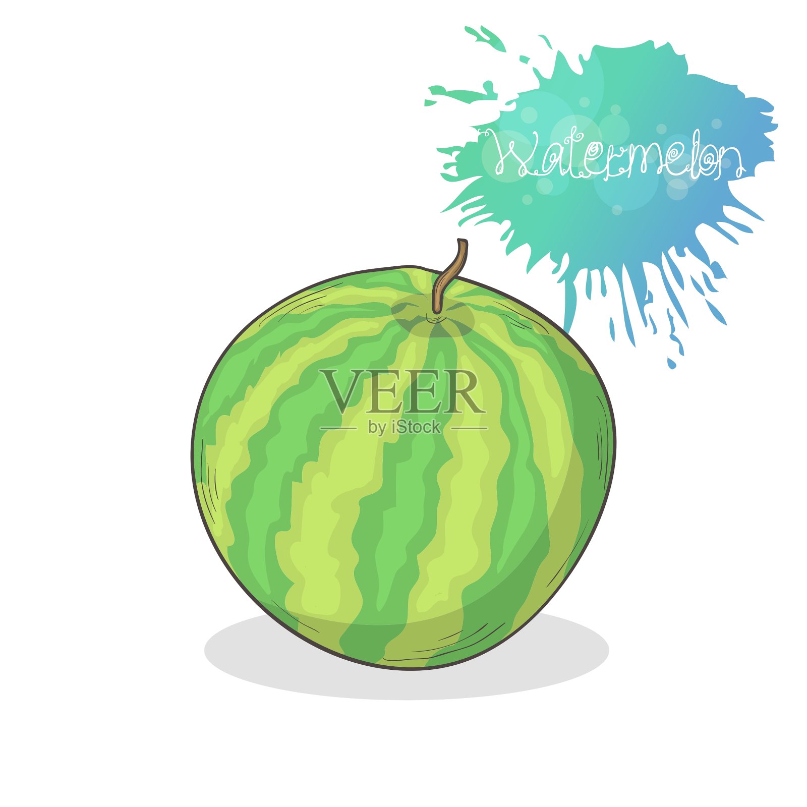 西瓜图标设计元素图片