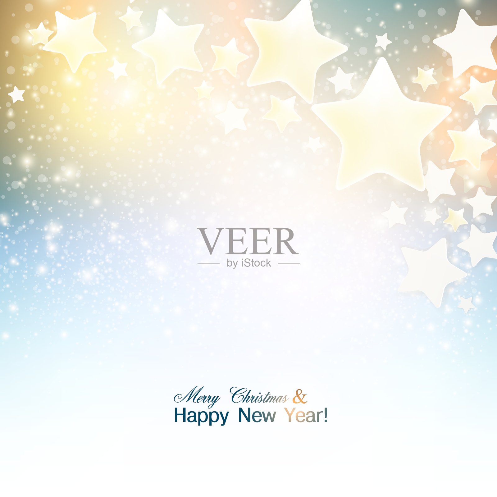 优雅的圣诞背景与星星插画图片素材