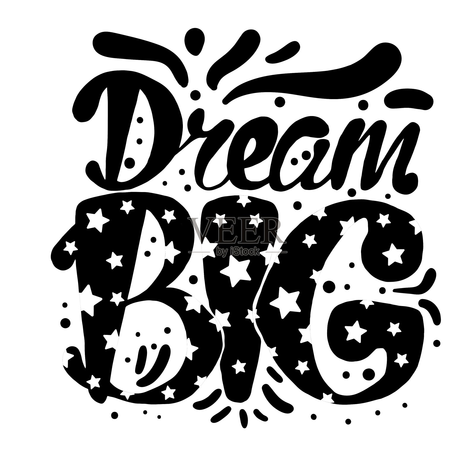 动机和梦想刻字的概念设计元素图片