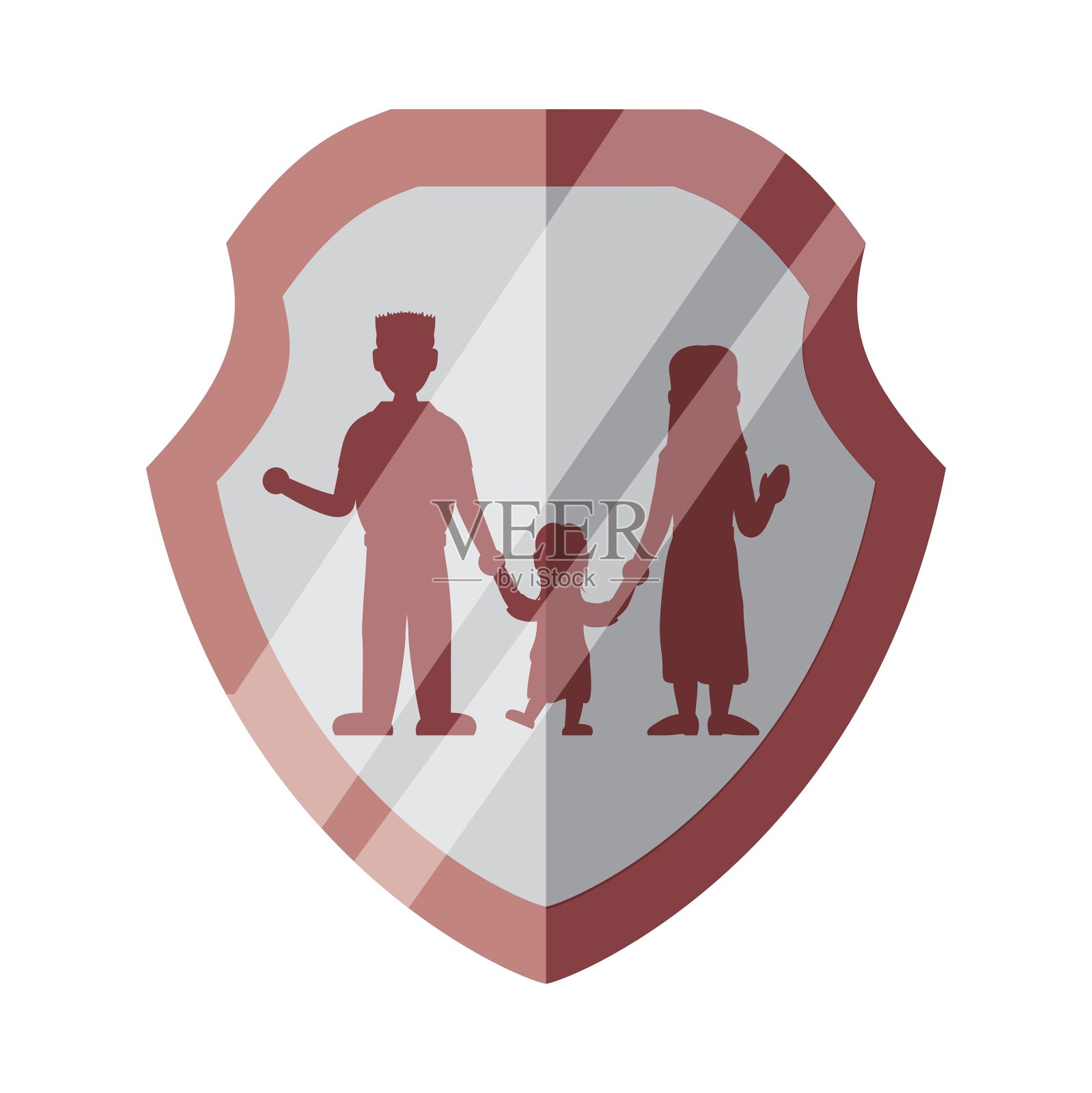 家庭保险设计图标素材