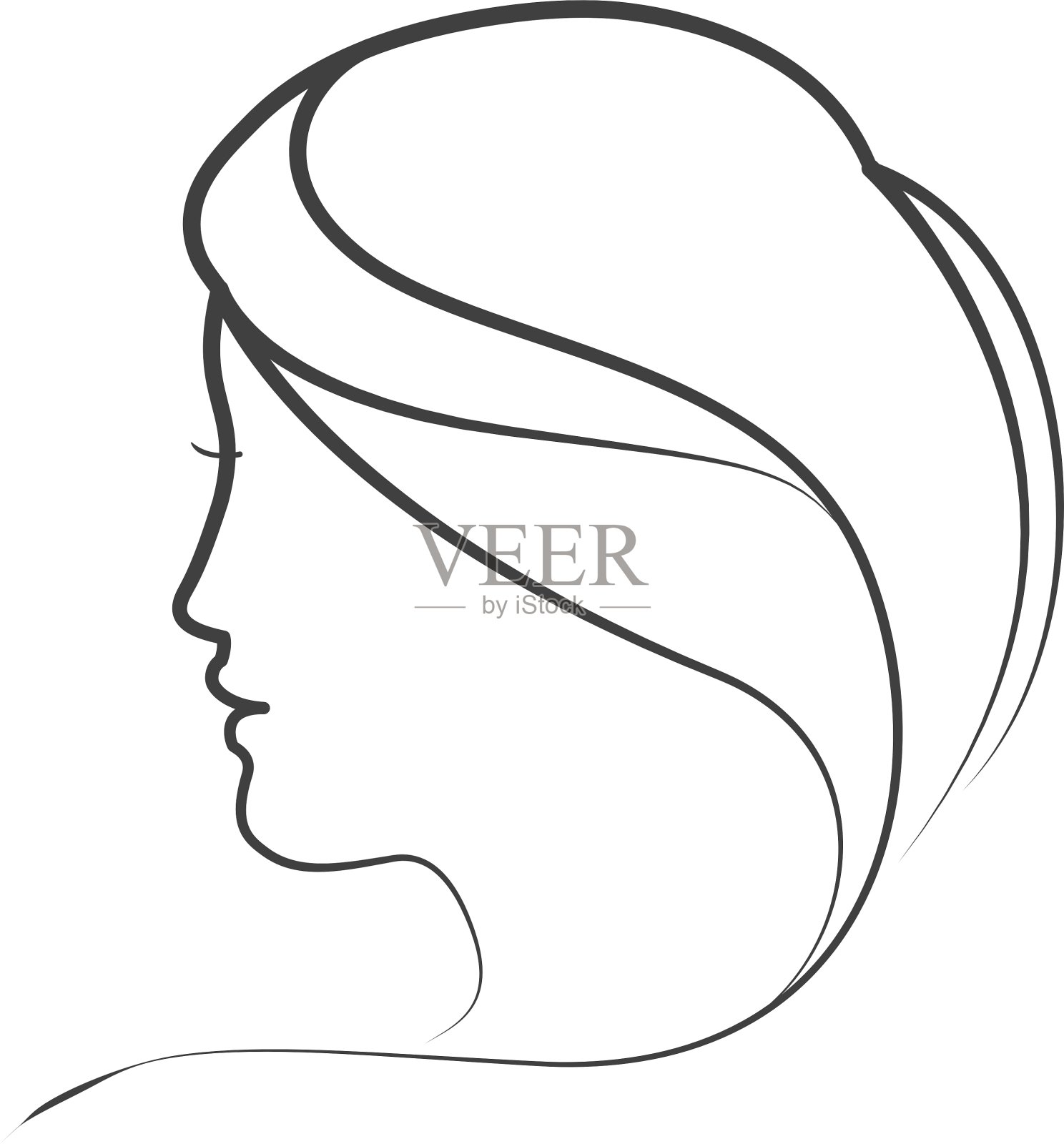 人物图标女性和女性设计设计元素图片