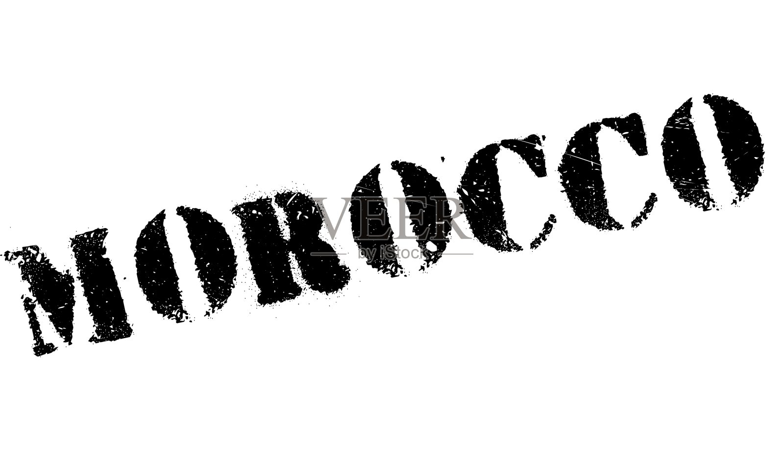 摩洛哥邮票橡胶垃圾设计元素图片