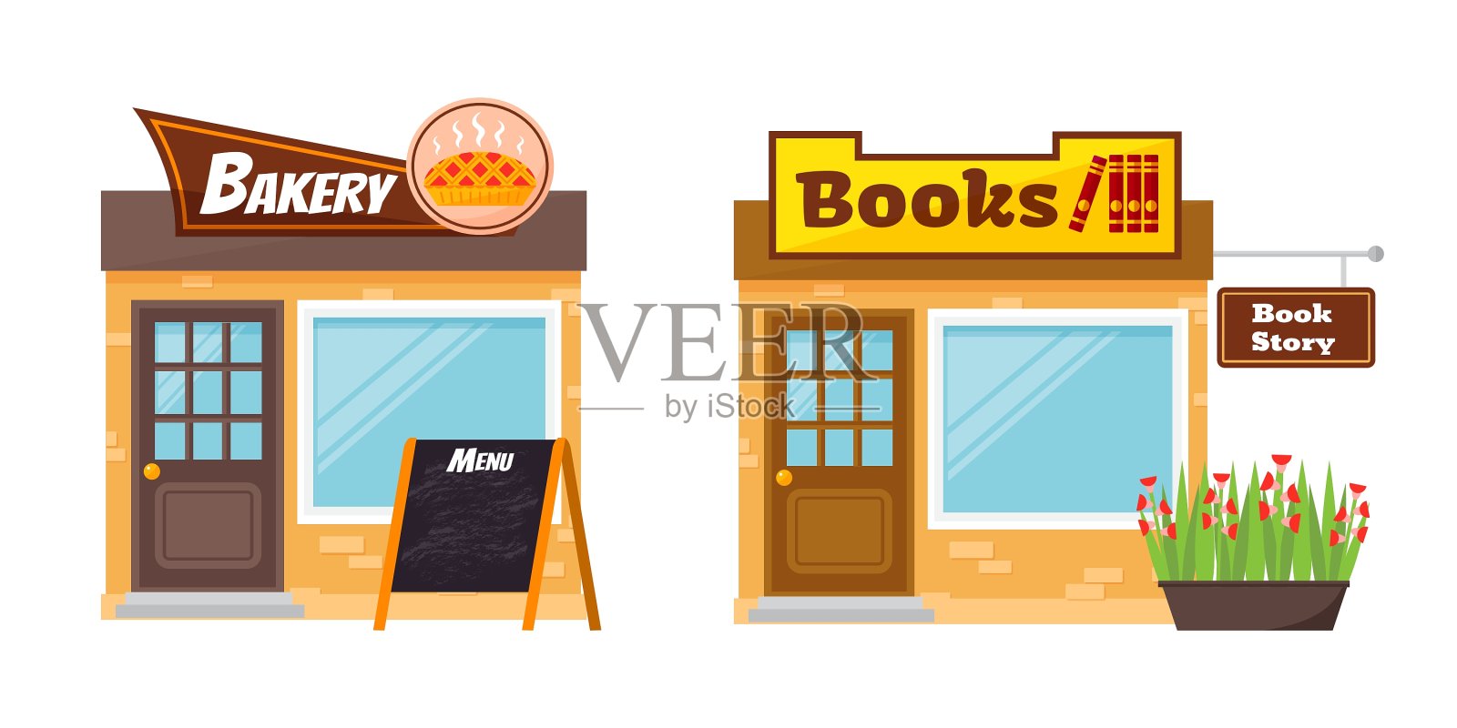 店铺立面元素设置设计元素图片