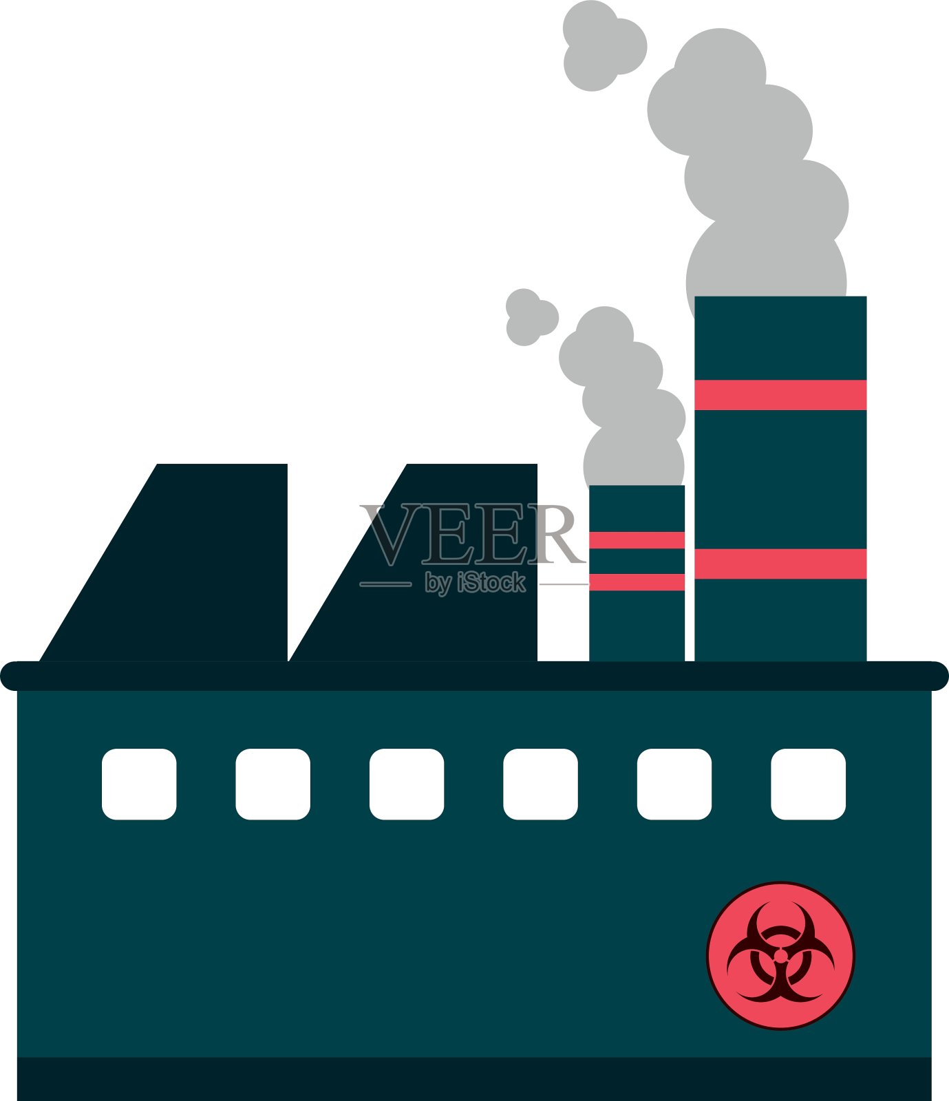 工业工厂图标插画图片素材