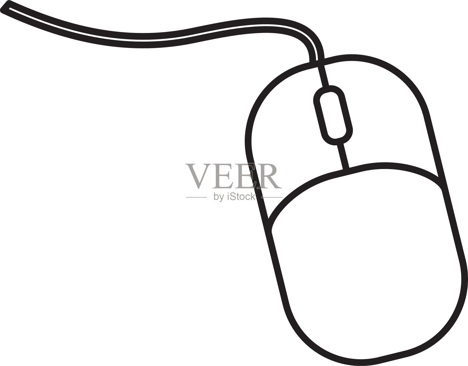 电脑鼠标设备插画图片素材