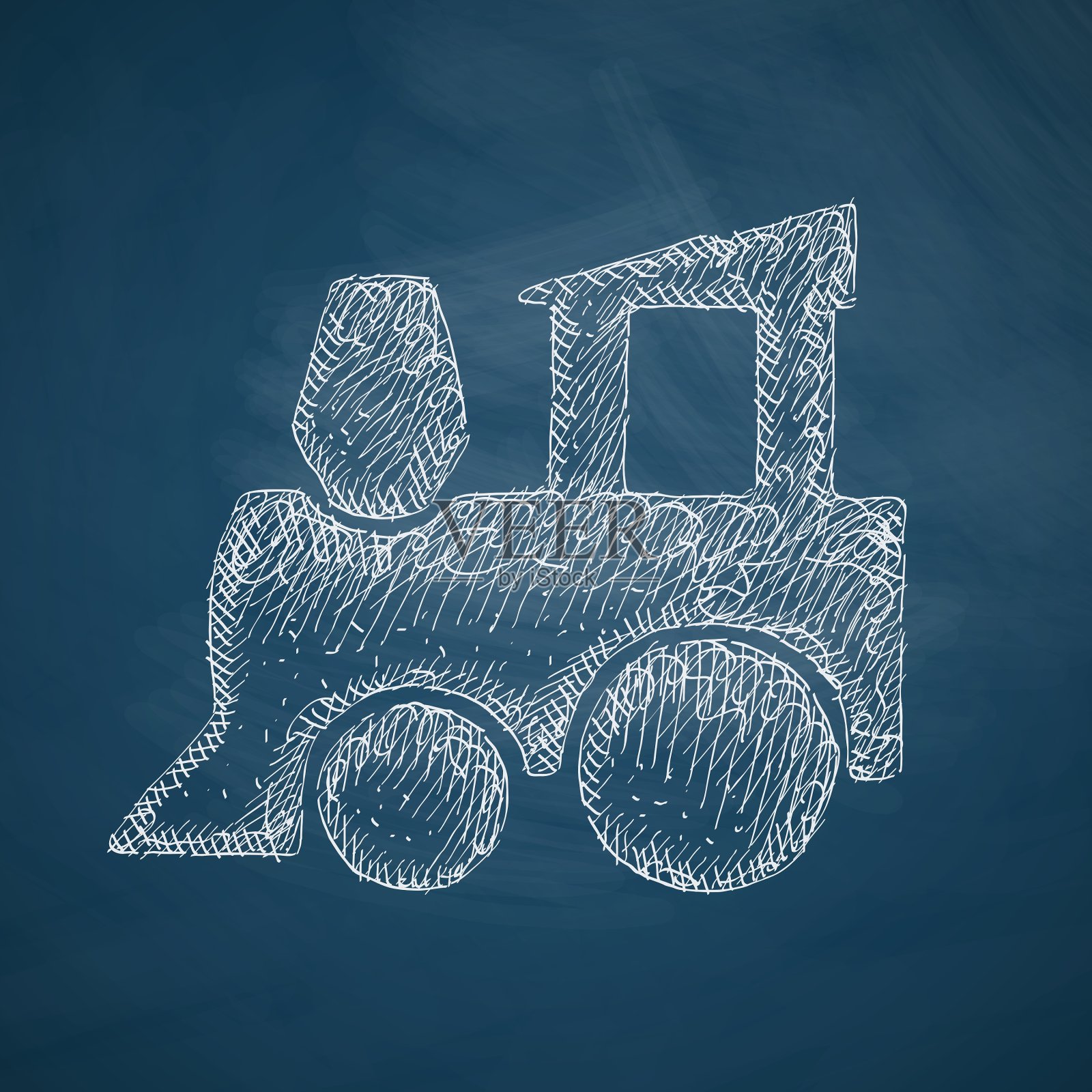 儿童火车图标插画图片素材