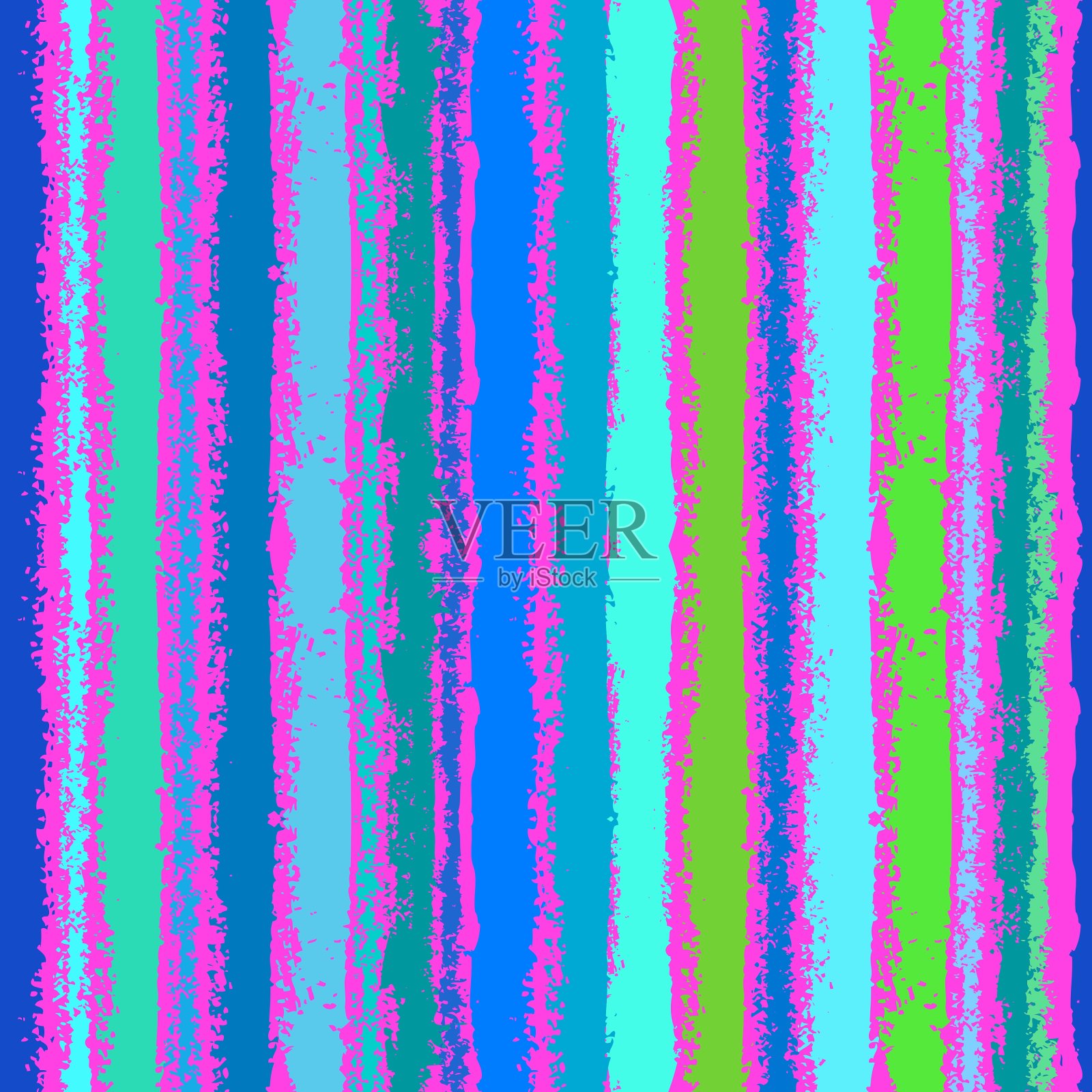 带有垂直线条的条纹多色图案插画图片素材