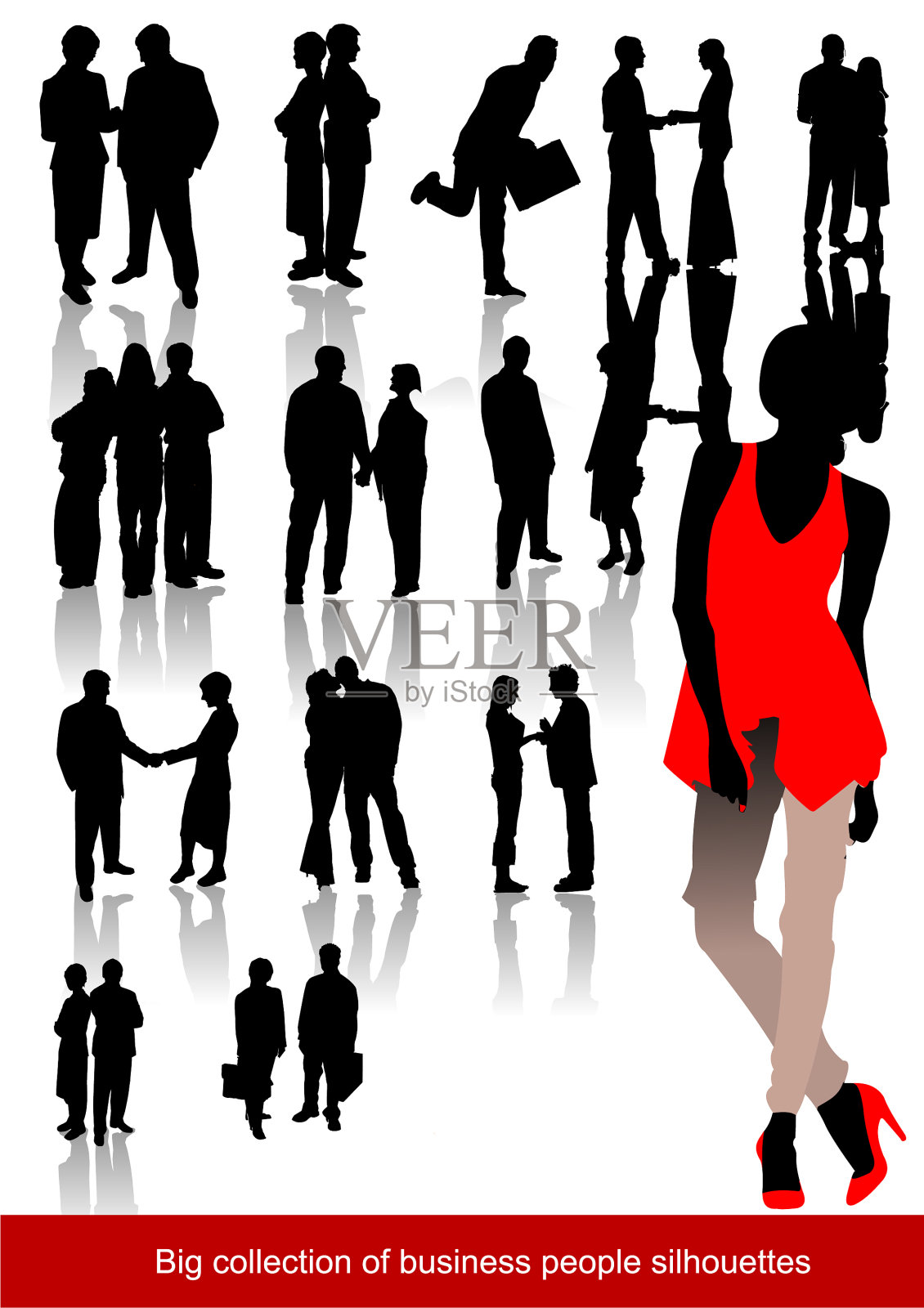 工人轮廓插画图片素材