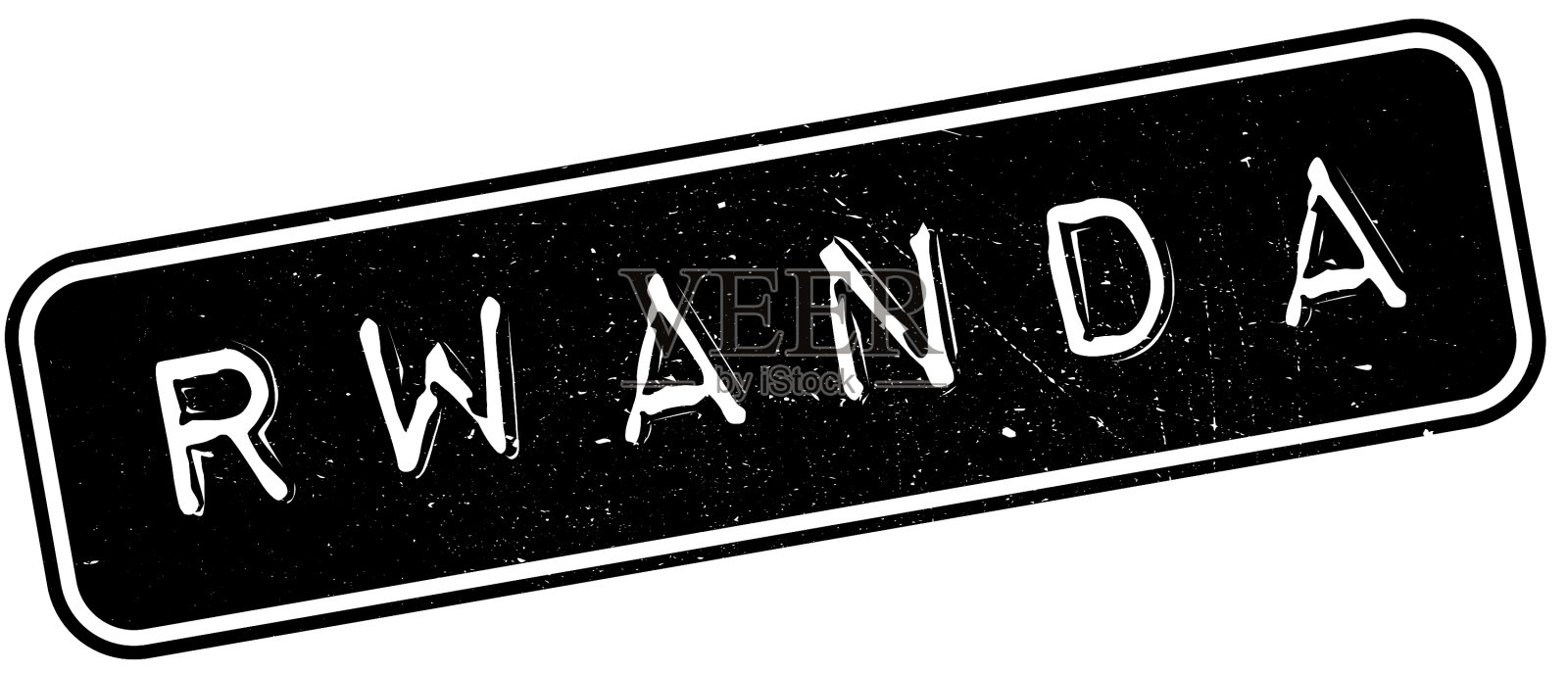 卢旺达橡皮图章插画图片素材