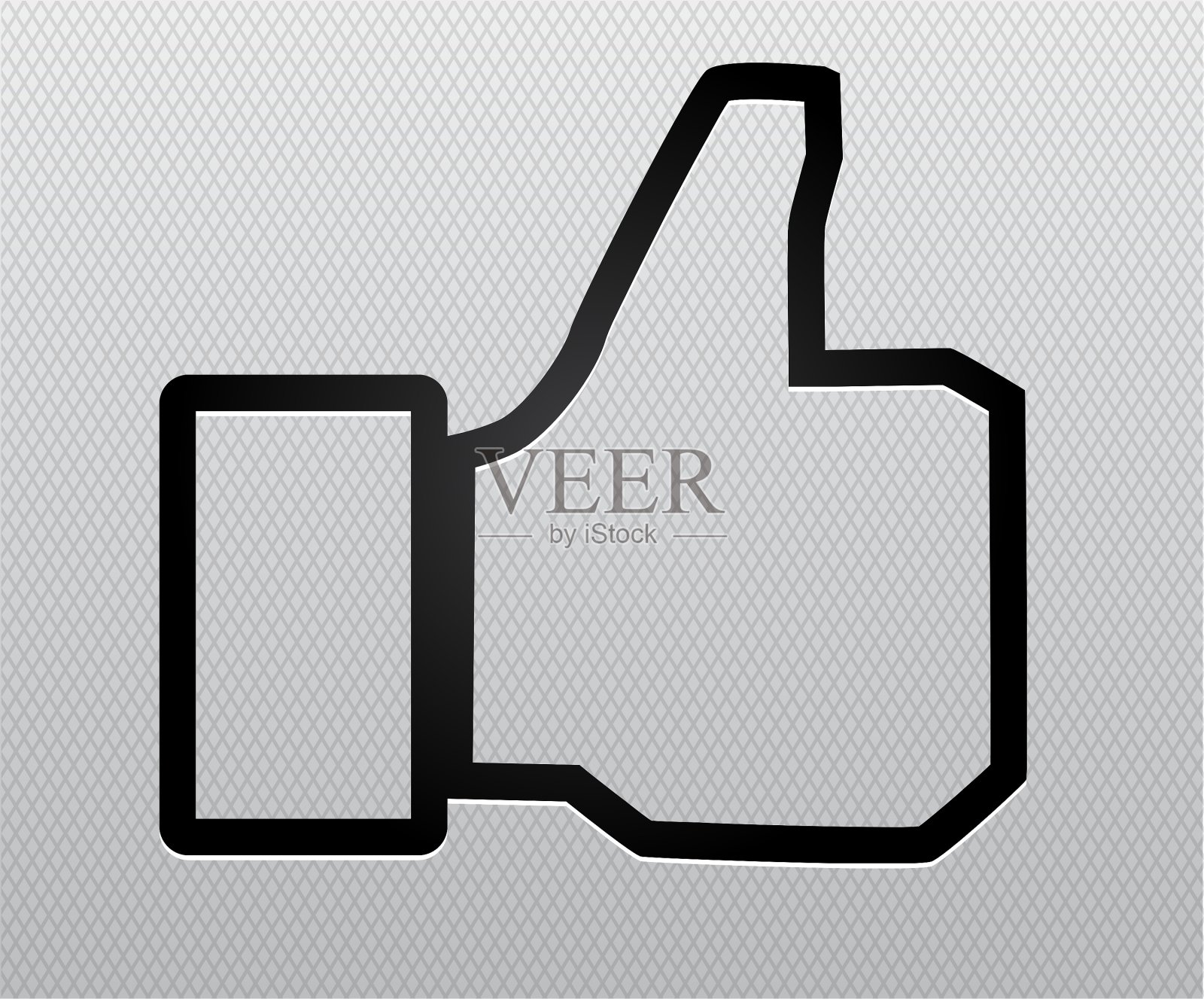 伸出大拇指图标素材