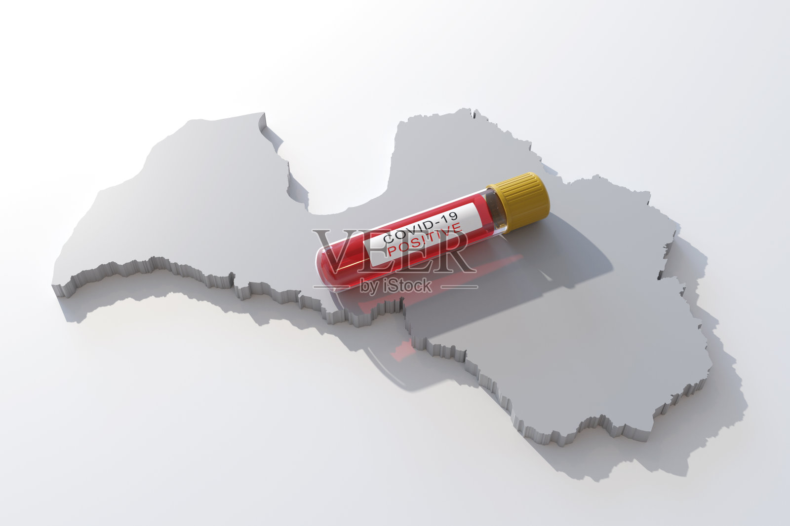 2019冠状病毒病与拉脱维亚地图照片摄影图片