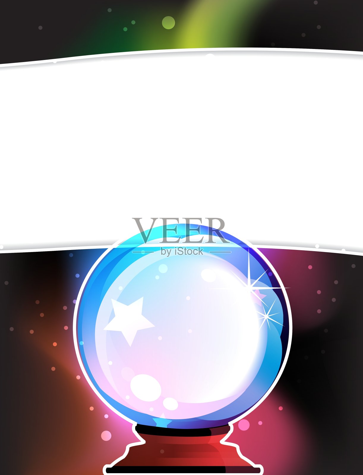 水晶球插画图片素材