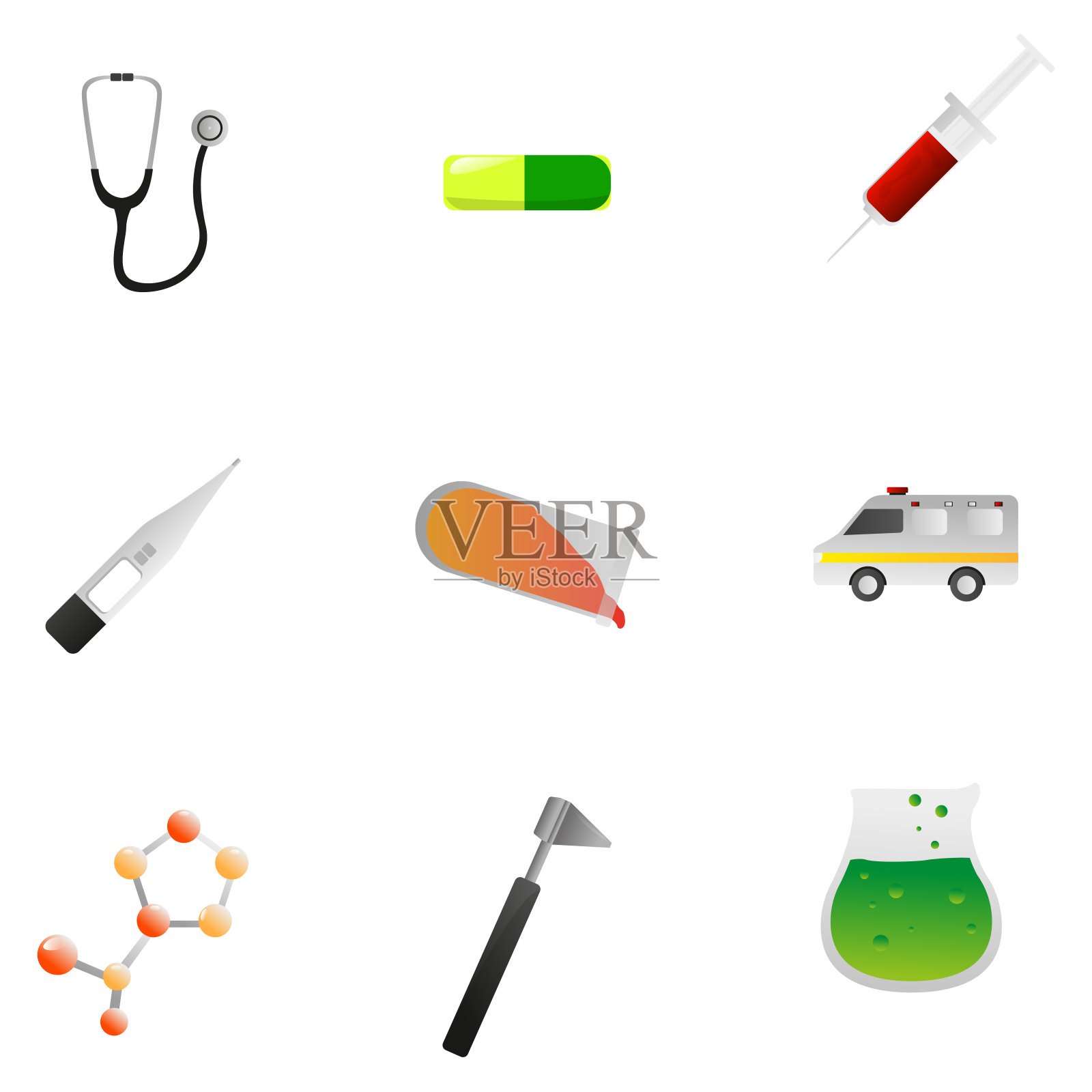 医疗图标集图标素材