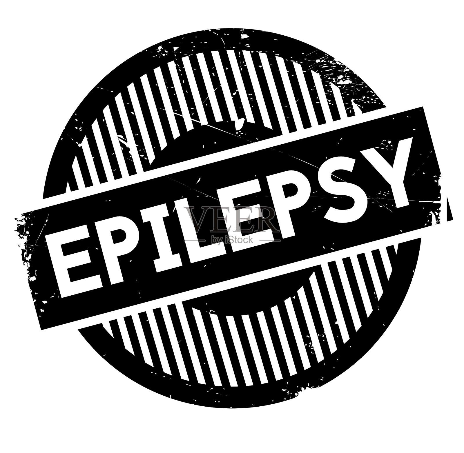 癫痫橡皮图章设计元素图片