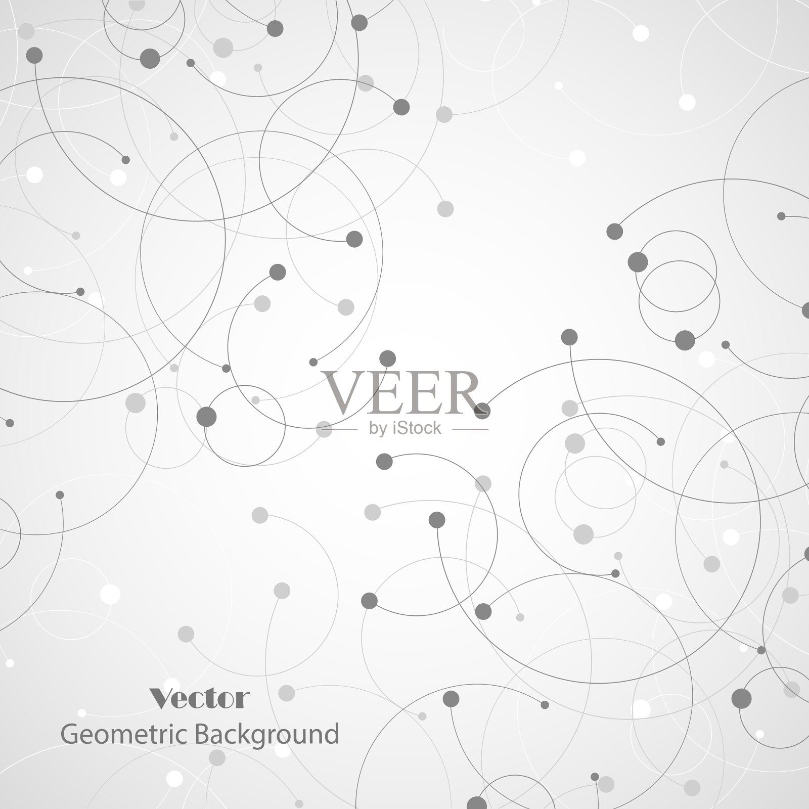 有连接的线和点的几何图案插画图片素材