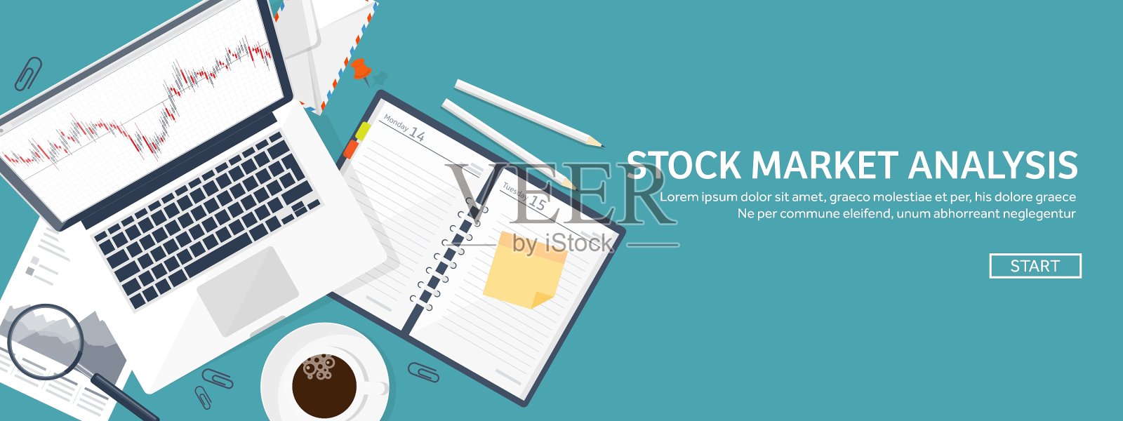 市场交易插画图片素材