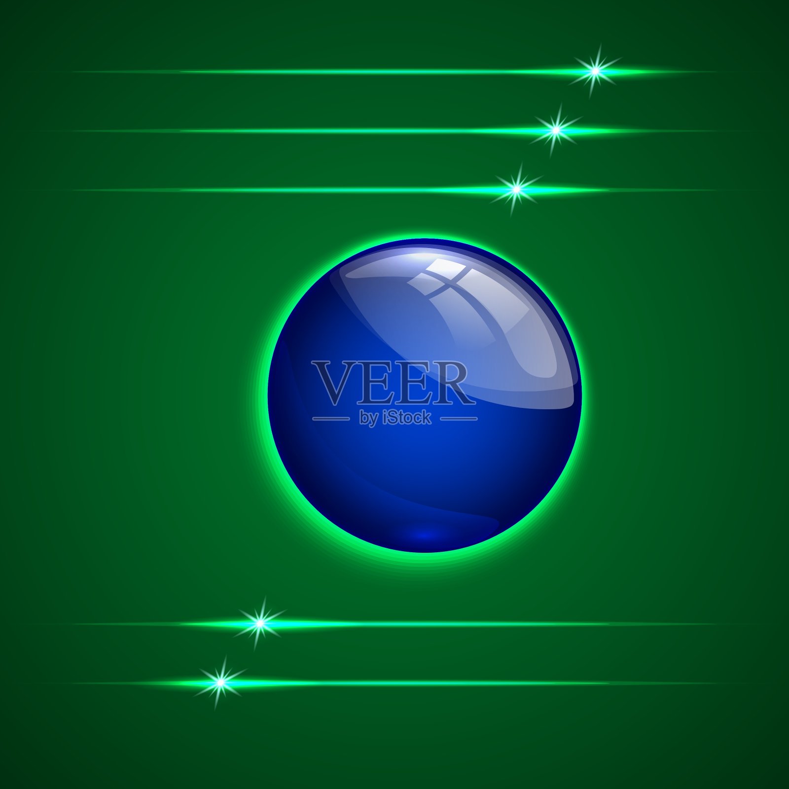 抽象背景与玻璃球形插画图片素材