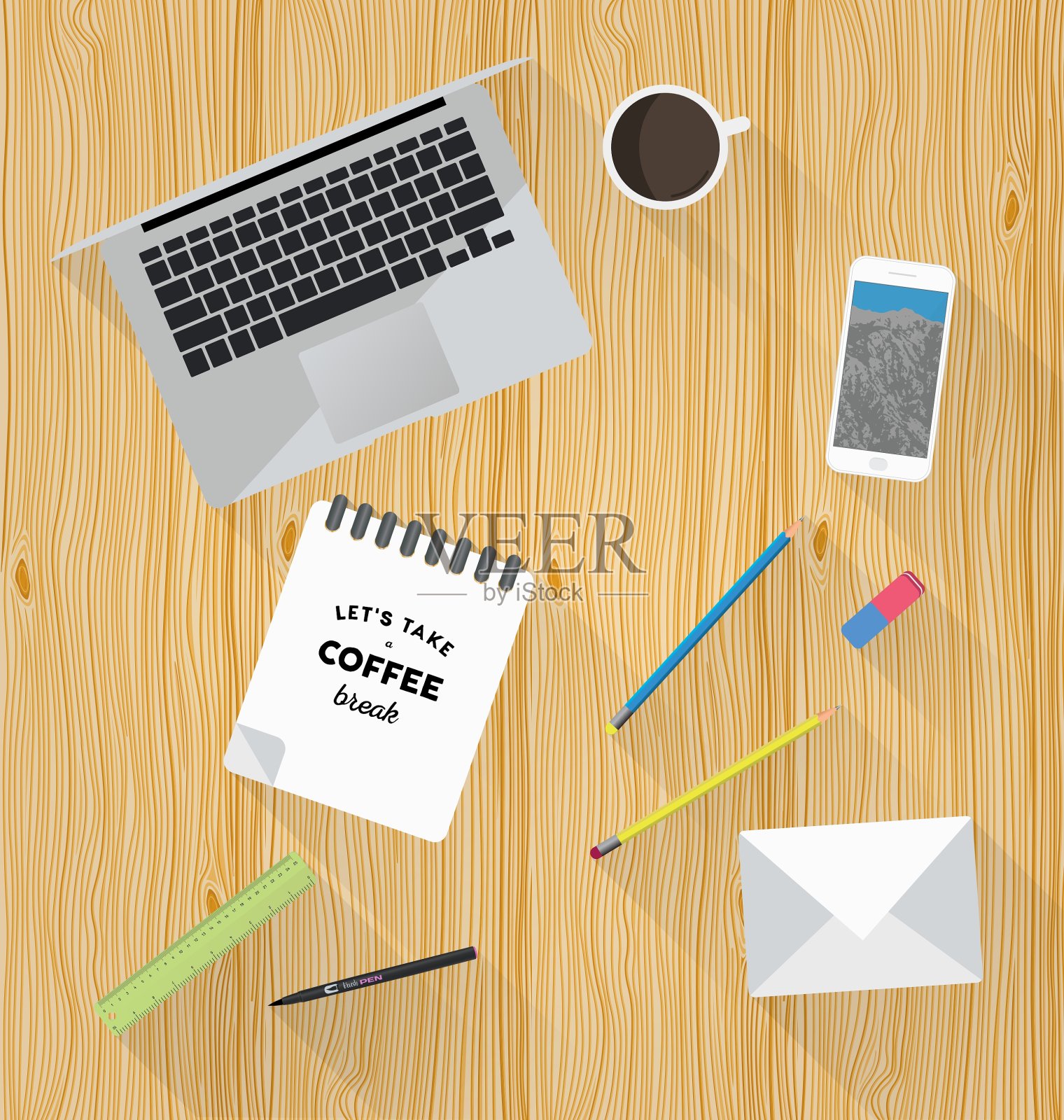 工作地点在单位设计施工单位插画图片素材