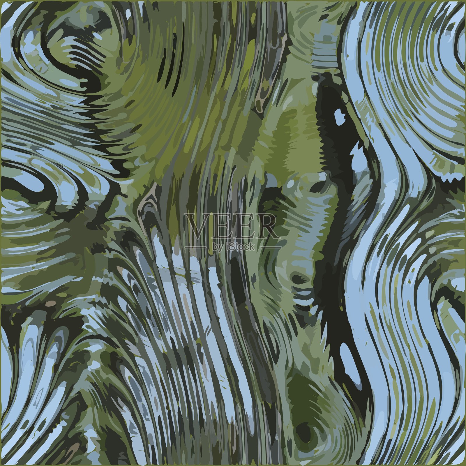 外来流体金属织构插画图片素材