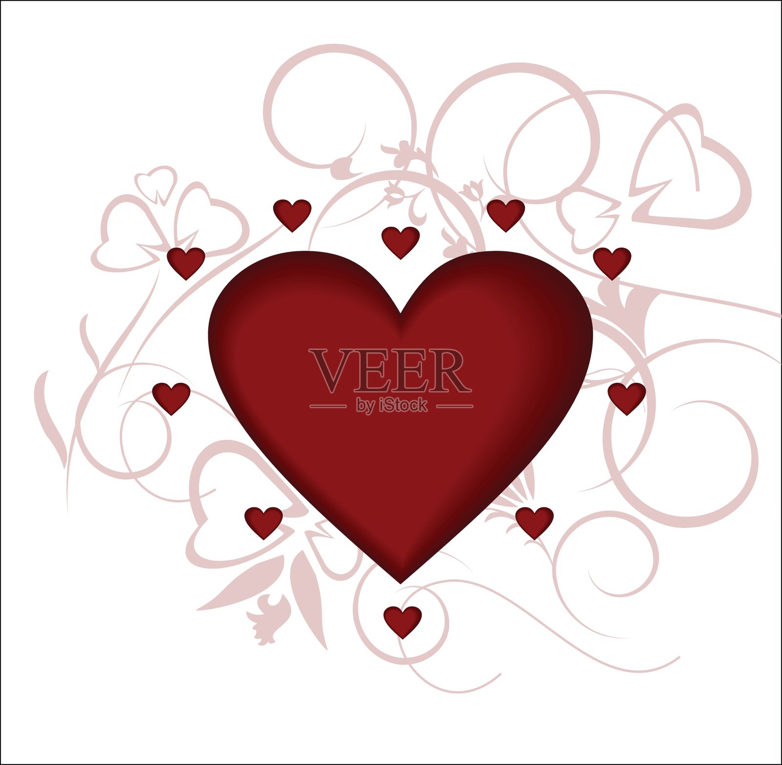 心爱情人节插画图片素材