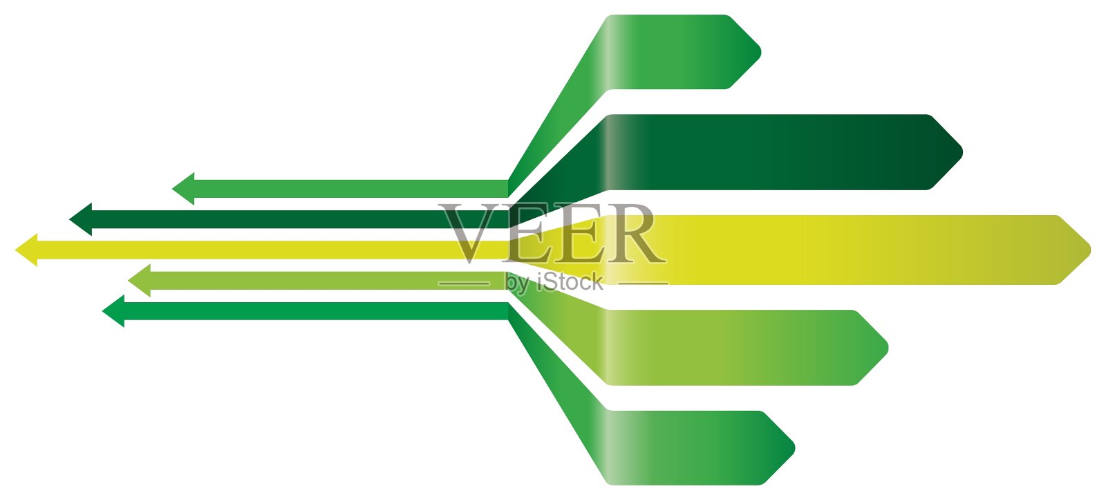 绿色箭头的背景设计元素图片