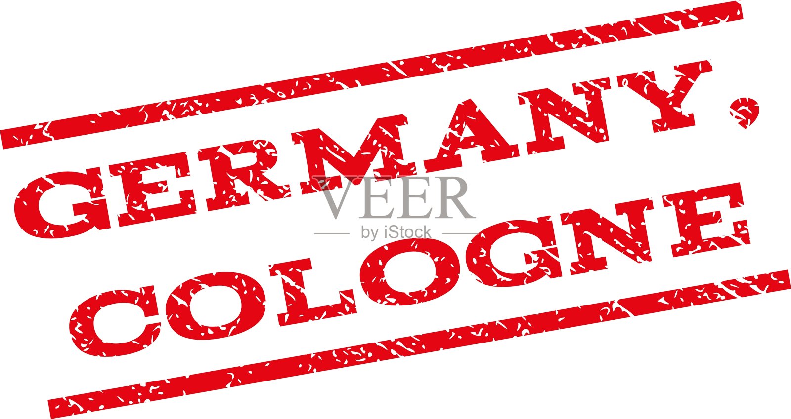 德国科隆水印邮票插画图片素材