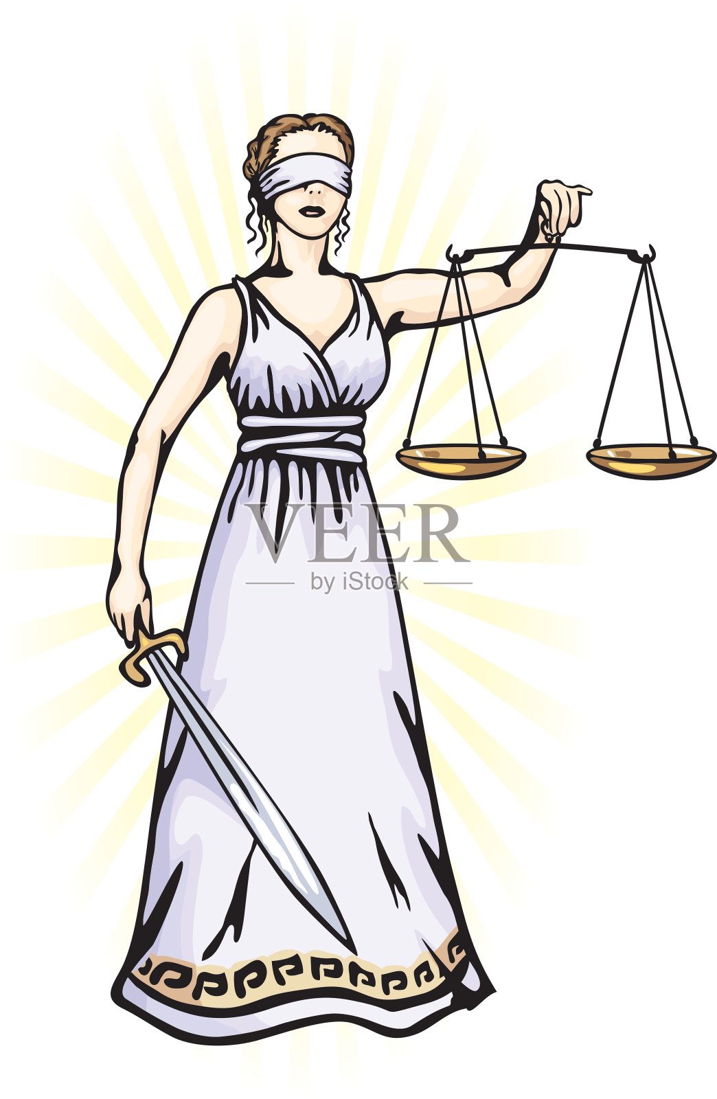 正义女神费莫拉设计元素图片