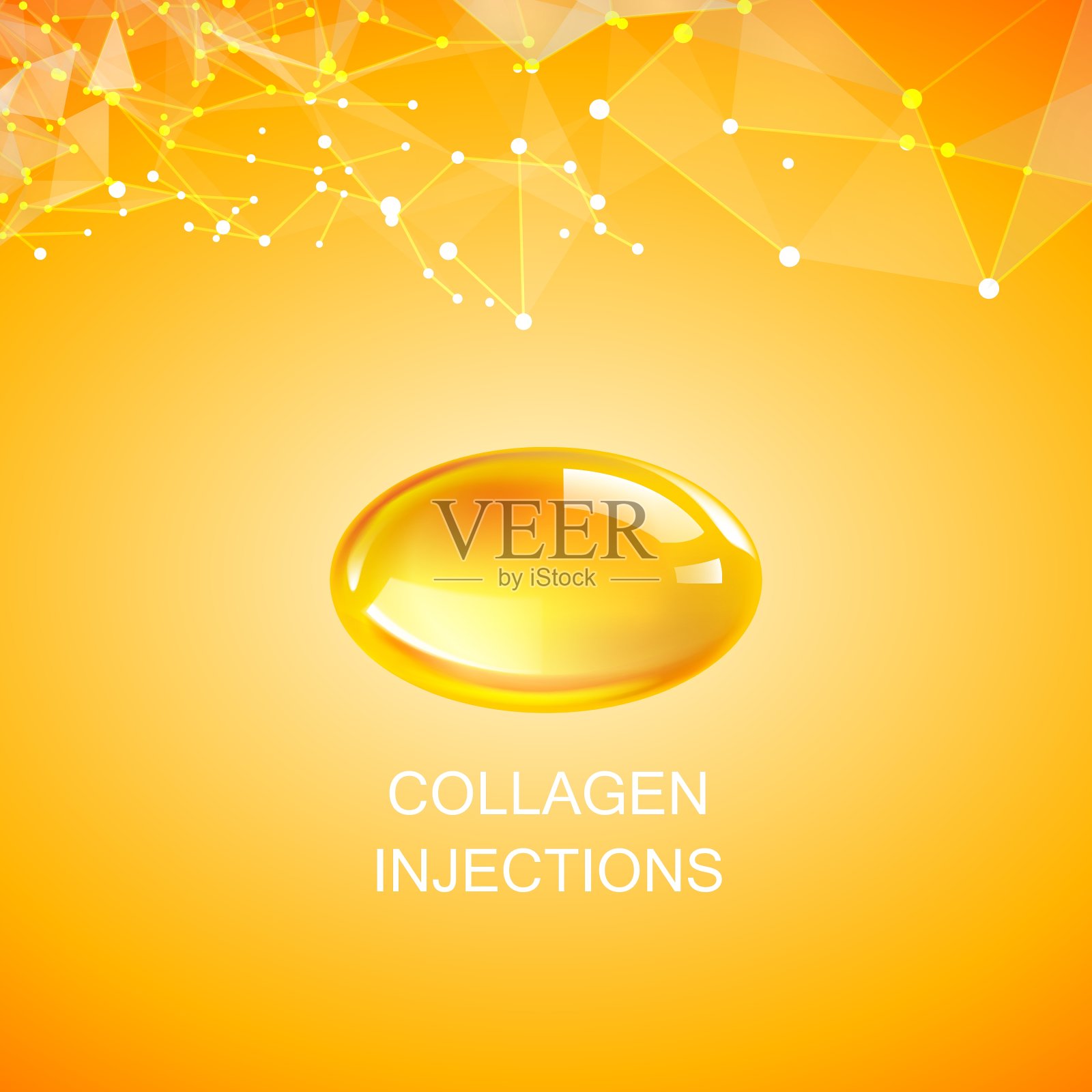 胶原蛋白天然产品插画图片素材