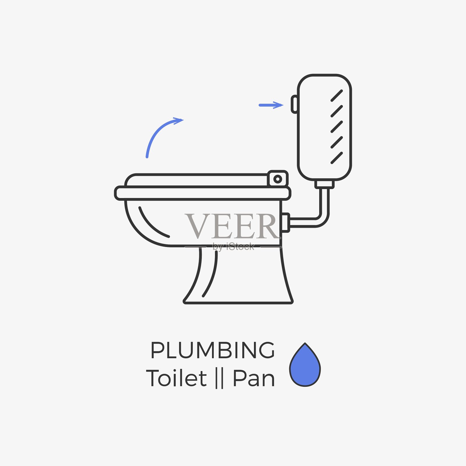 厕所图标插画图片素材