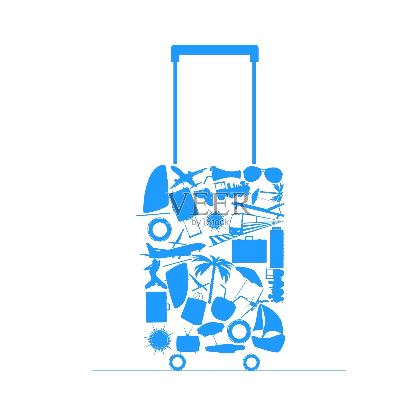 旅行袋设计元素图片