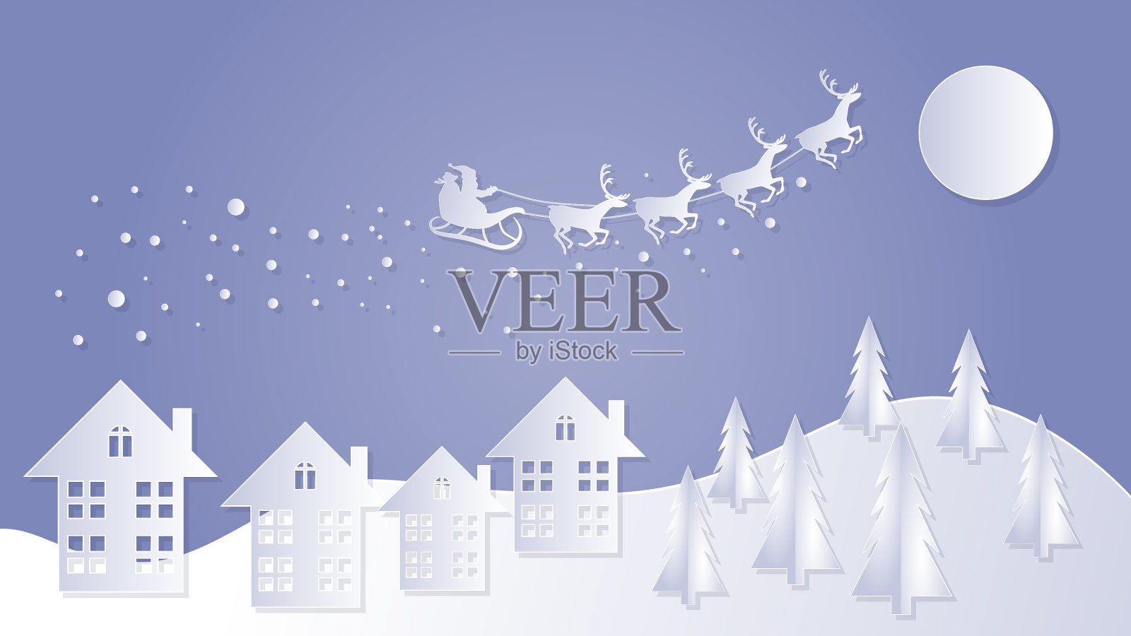 圣诞快乐，新年快乐插画图片素材