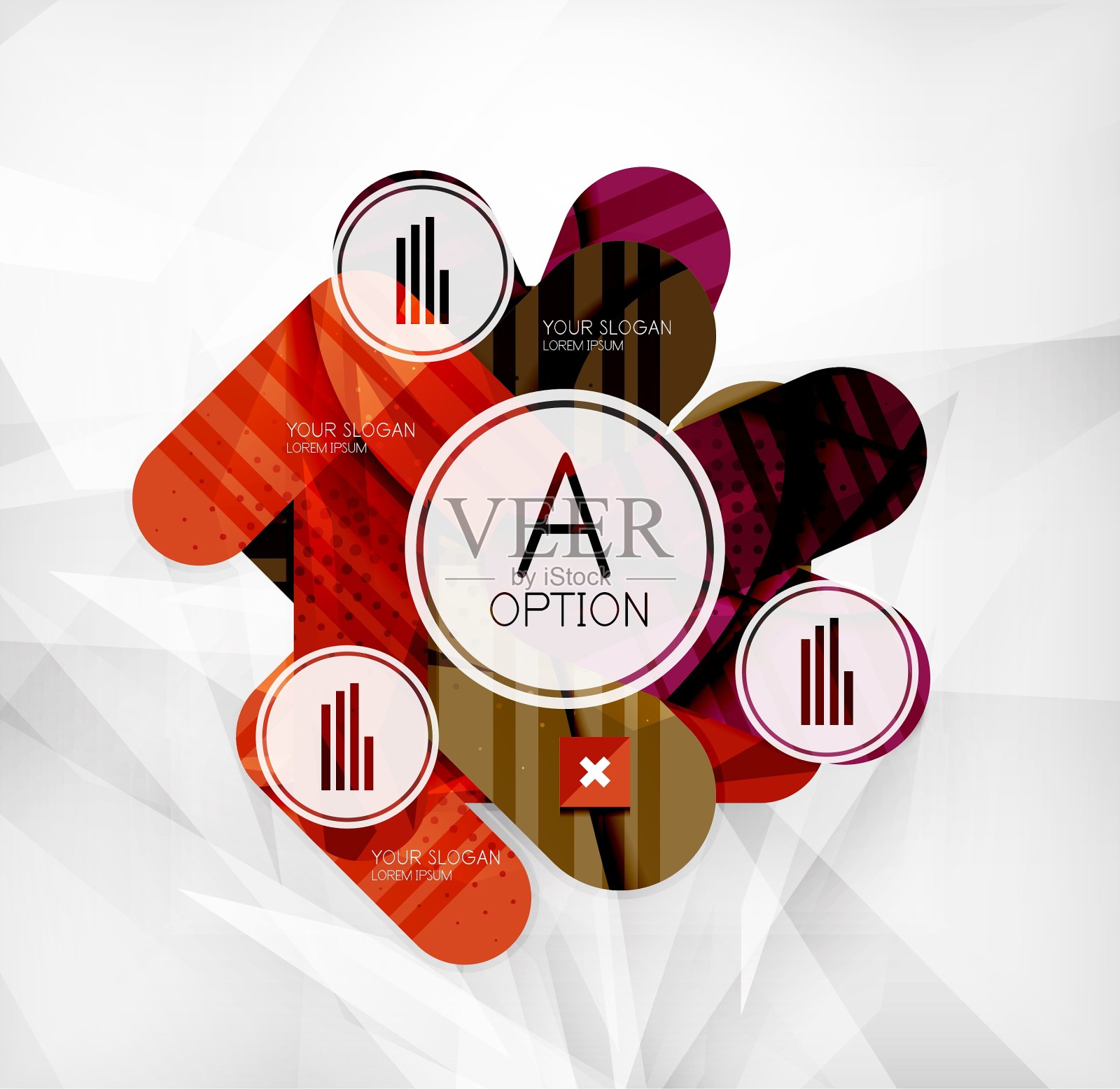 现代信息图表选项布局插画图片素材