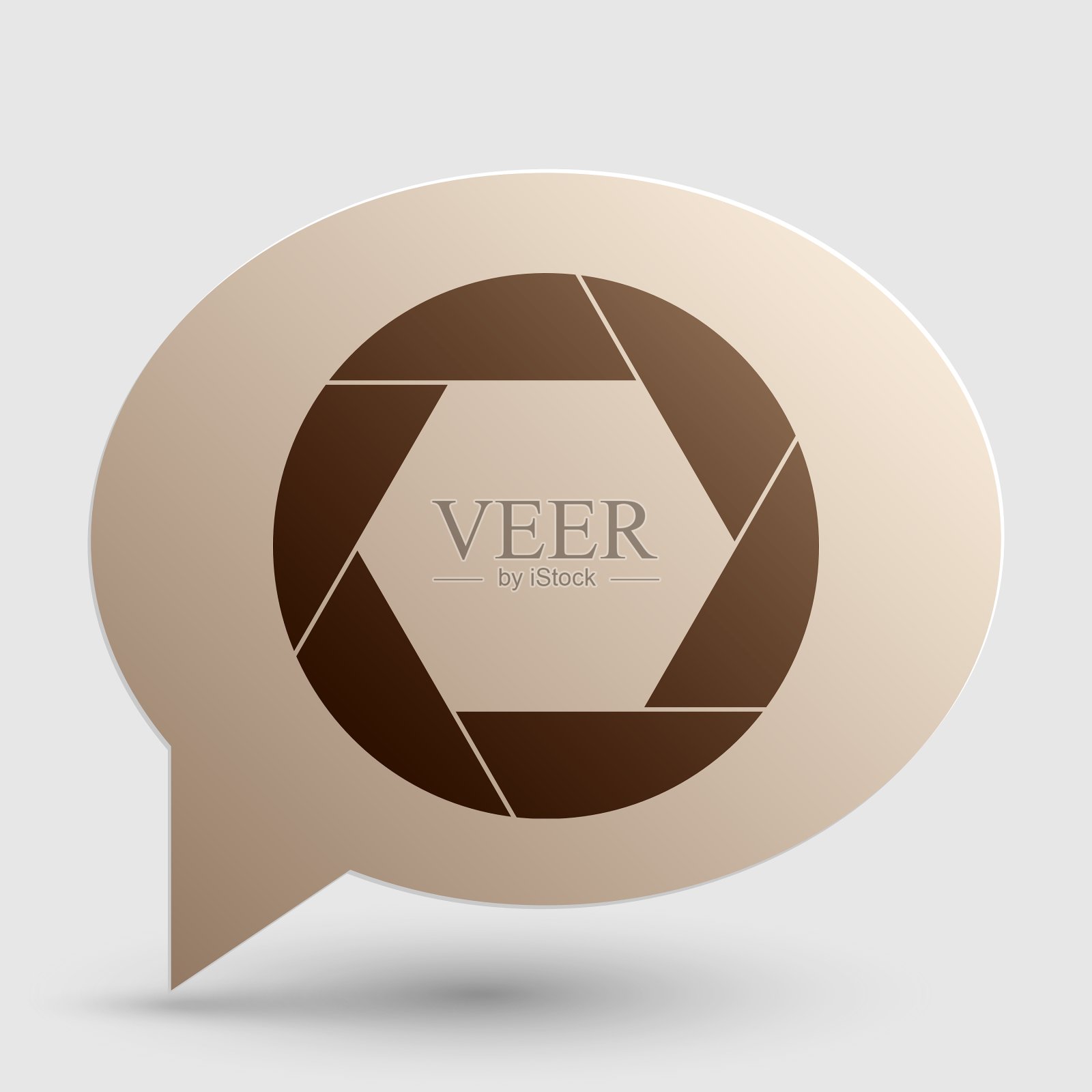 照片标志棕色渐变图标图标素材