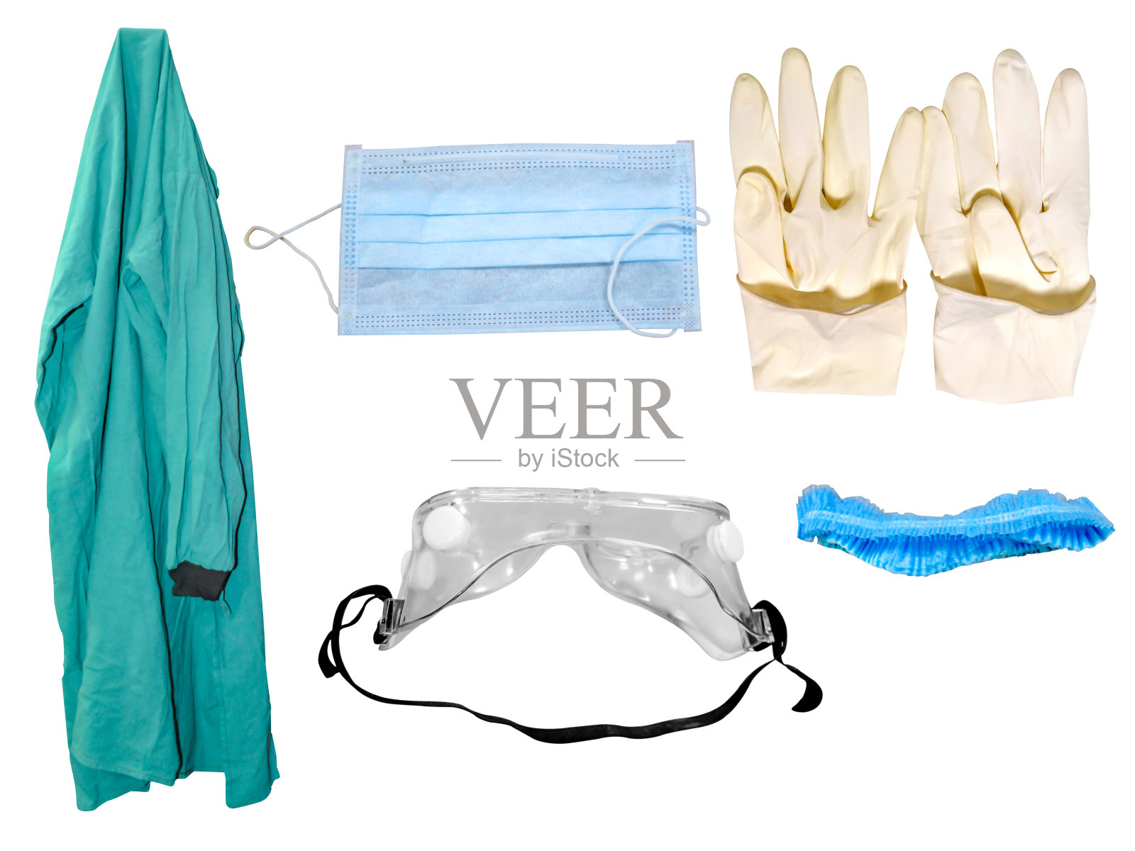 个人防护装备(PPE)工具包照片摄影图片