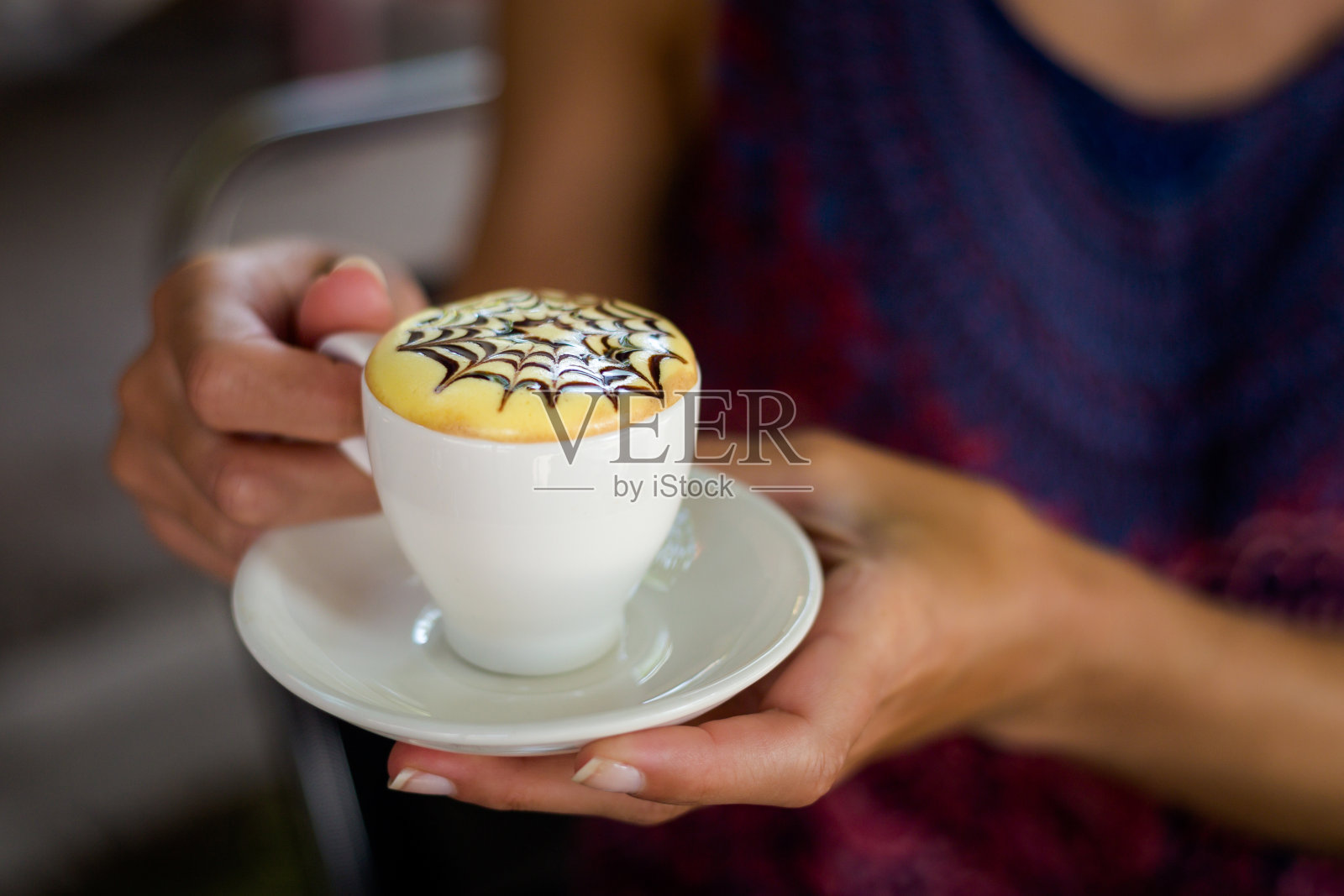 传统的越南鸡蛋咖啡照片摄影图片