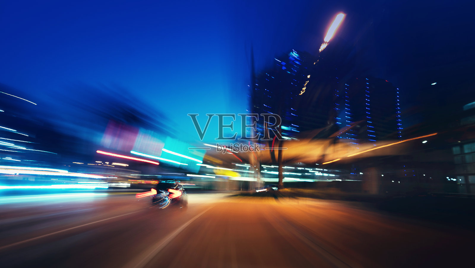 高速公路速度运动模糊照片摄影图片