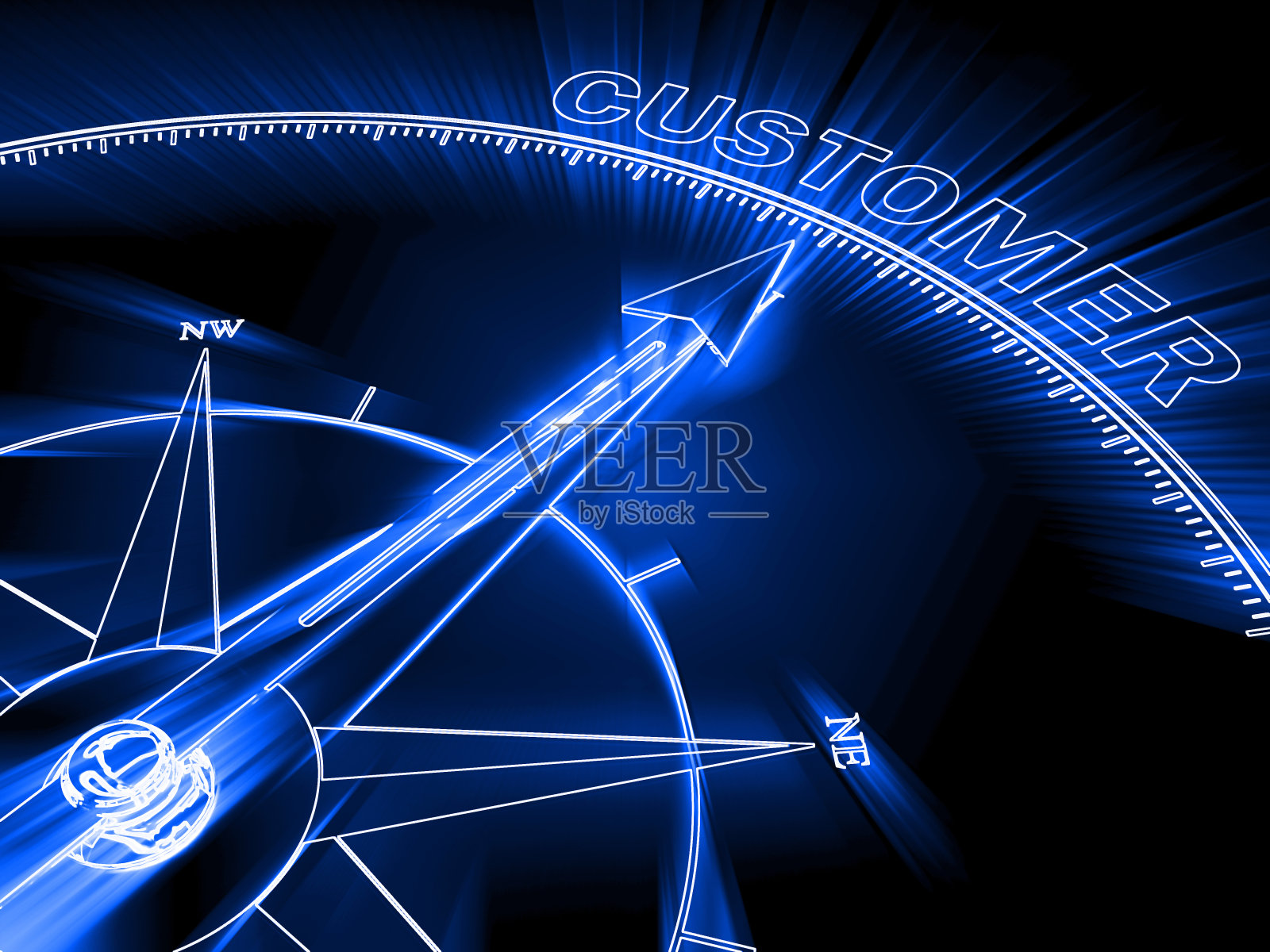 客户满意度罗盘业务目标目标方向照片摄影图片