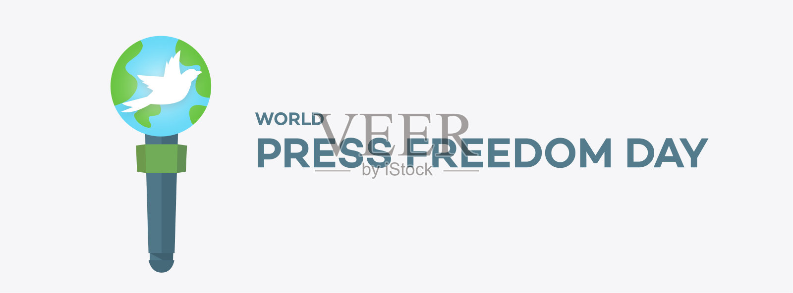 世界新闻自由日插画图片素材