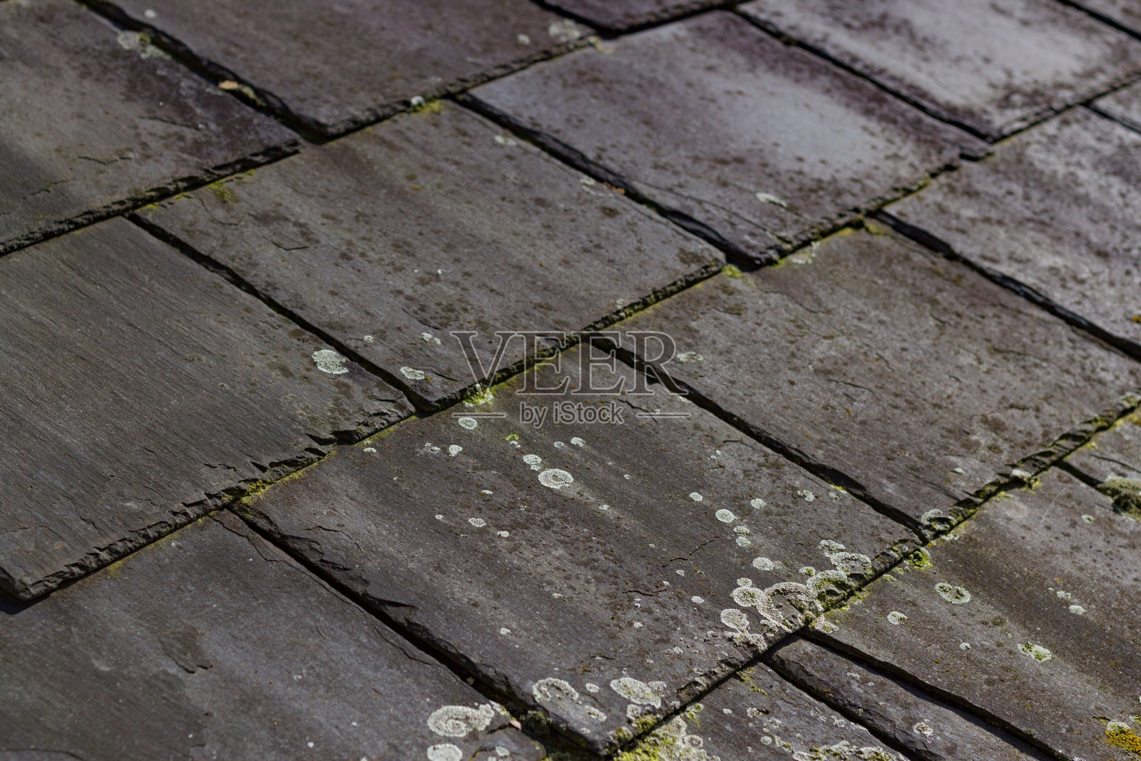 传统伦敦石板瓦屋顶的详细视图照片摄影图片